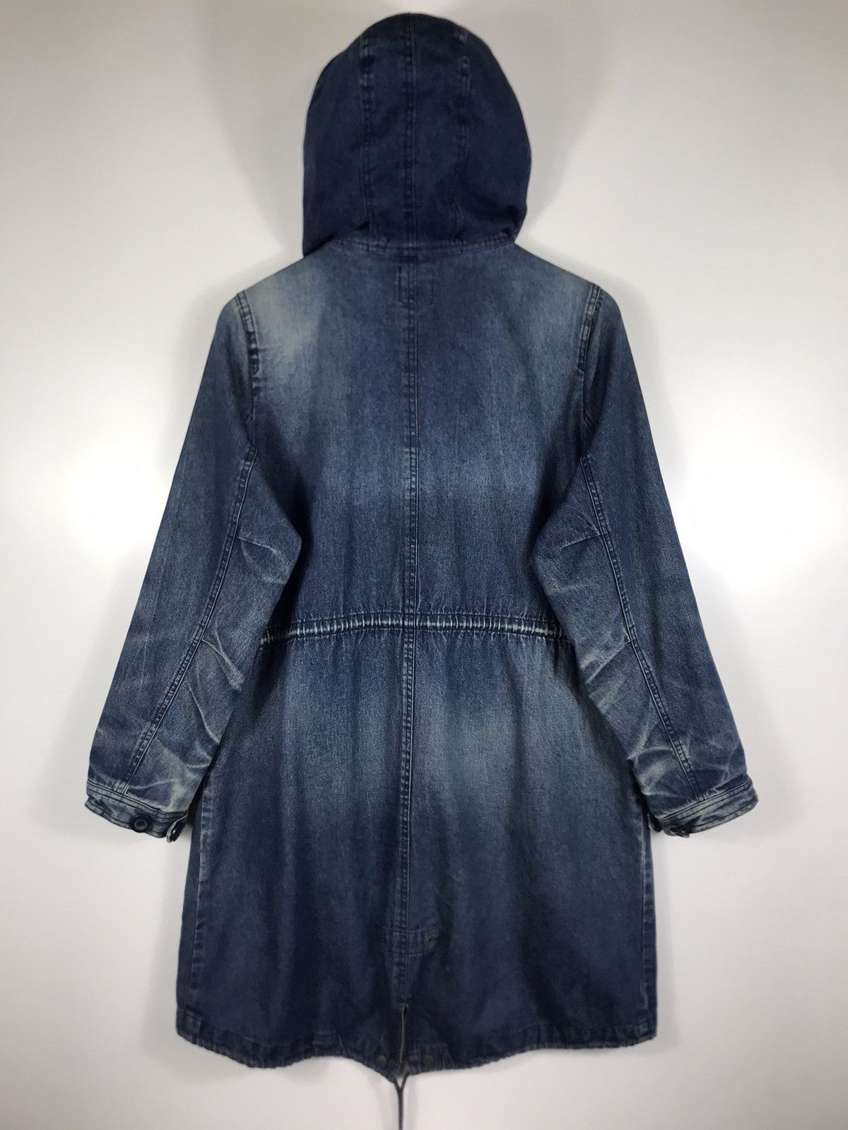 Japanese Brand ⚡️Titicaca Vintage Hooded Denim Ripped Parka Jacket Size M / US 6-8 / IT 42-44 - 13 Thumbnail