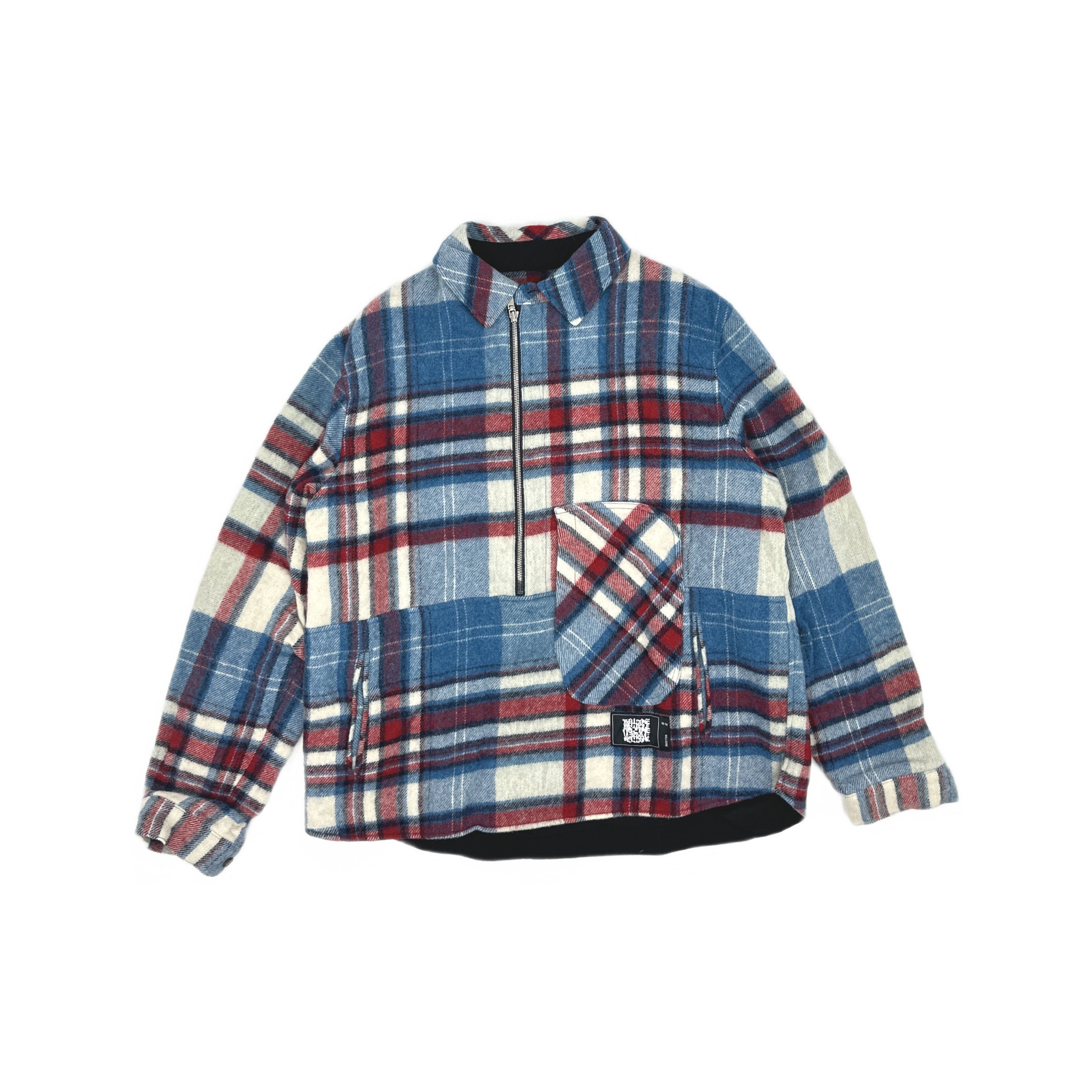 WE11DONE WE11DONE Plaid Half-Zip Shirt Size OS Size US M / EU 48-50 / 2 - 1 Thumbnail