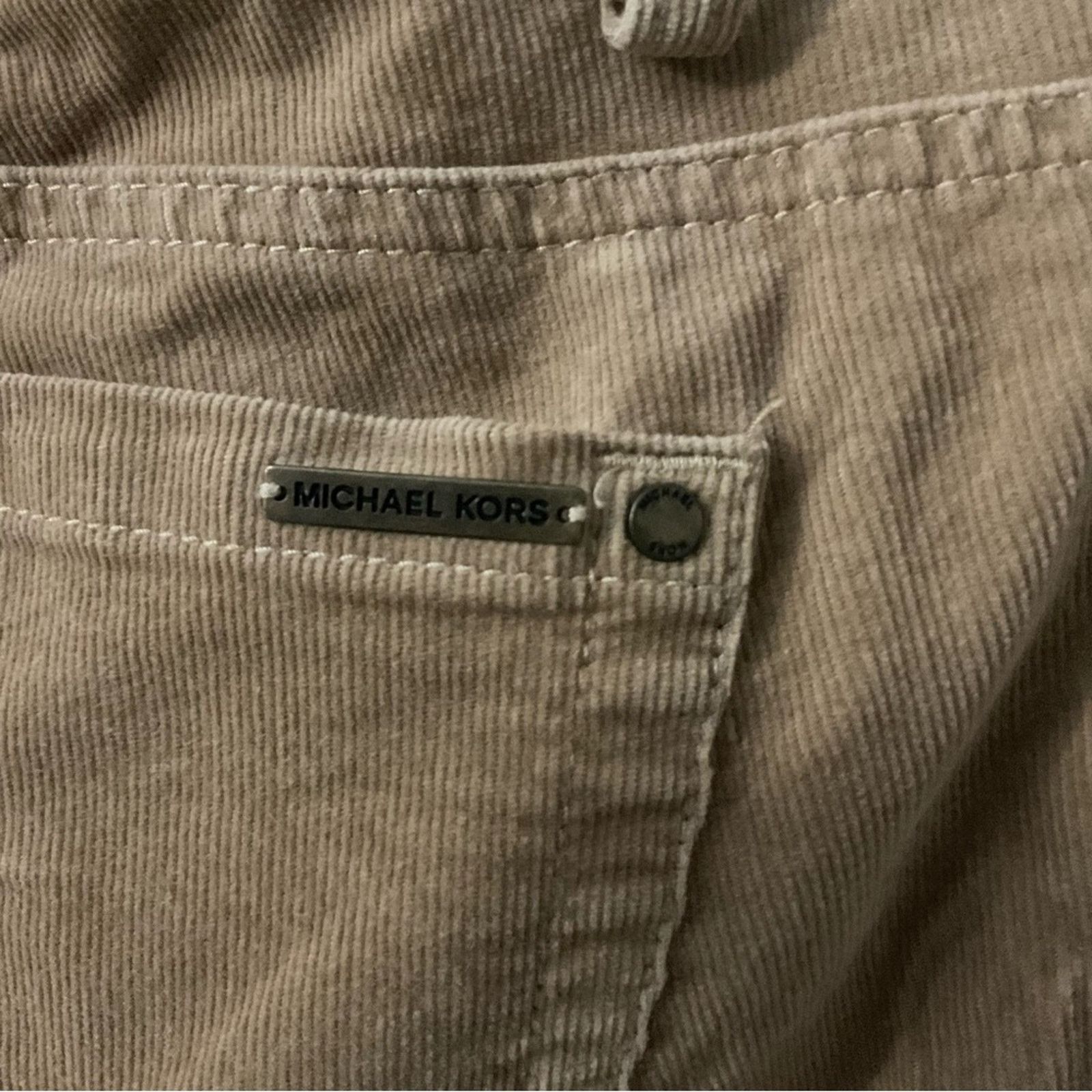 Michael Kors MICHAEL Michael Kors Tan Corduroy Pants 4 FLAWS Size 27" / US 4 / IT 40 - 3 Thumbnail