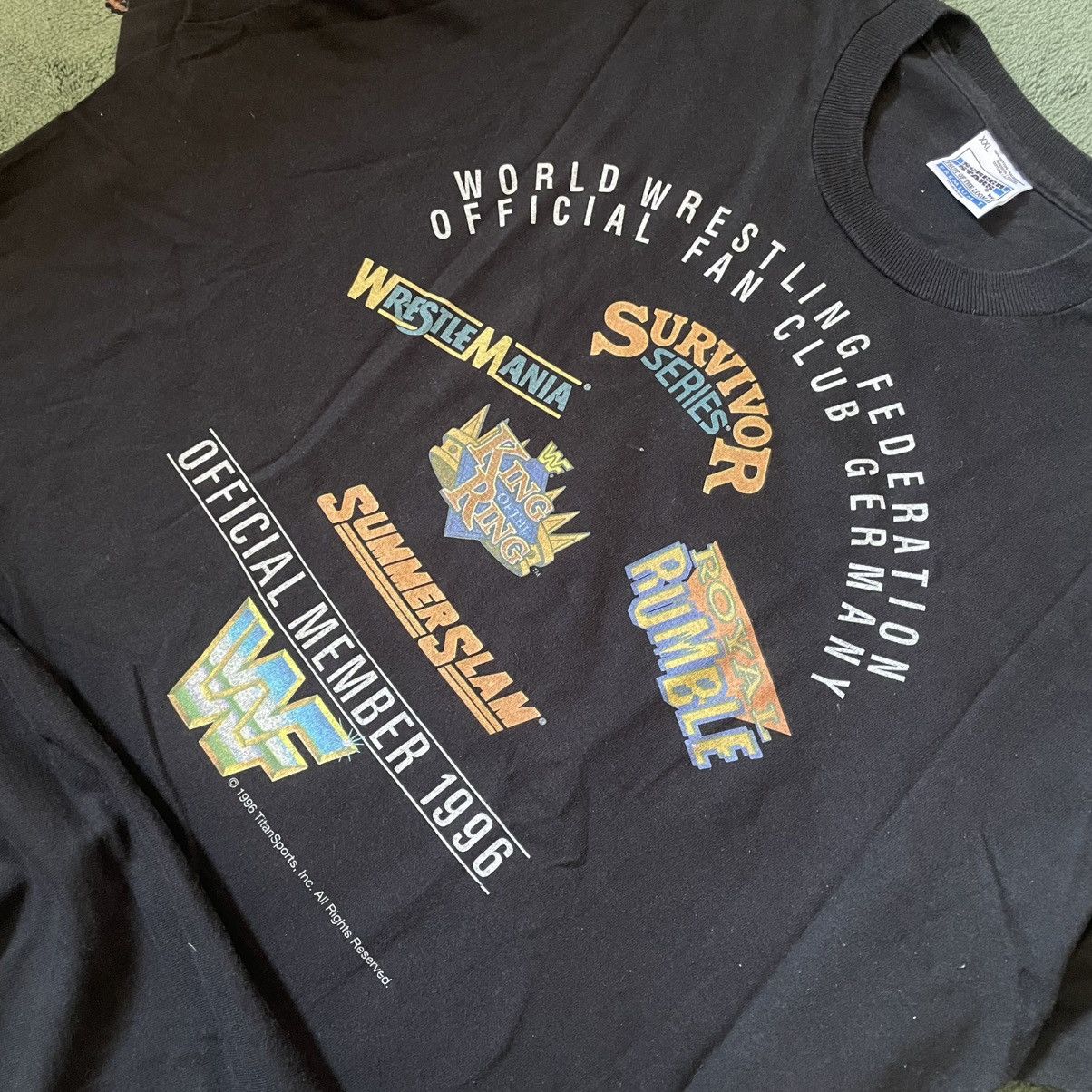 WWF WWF Vintage 1996 Alll Federations Tee Size US XL / EU 56 / 4 - 2 Thumbnail