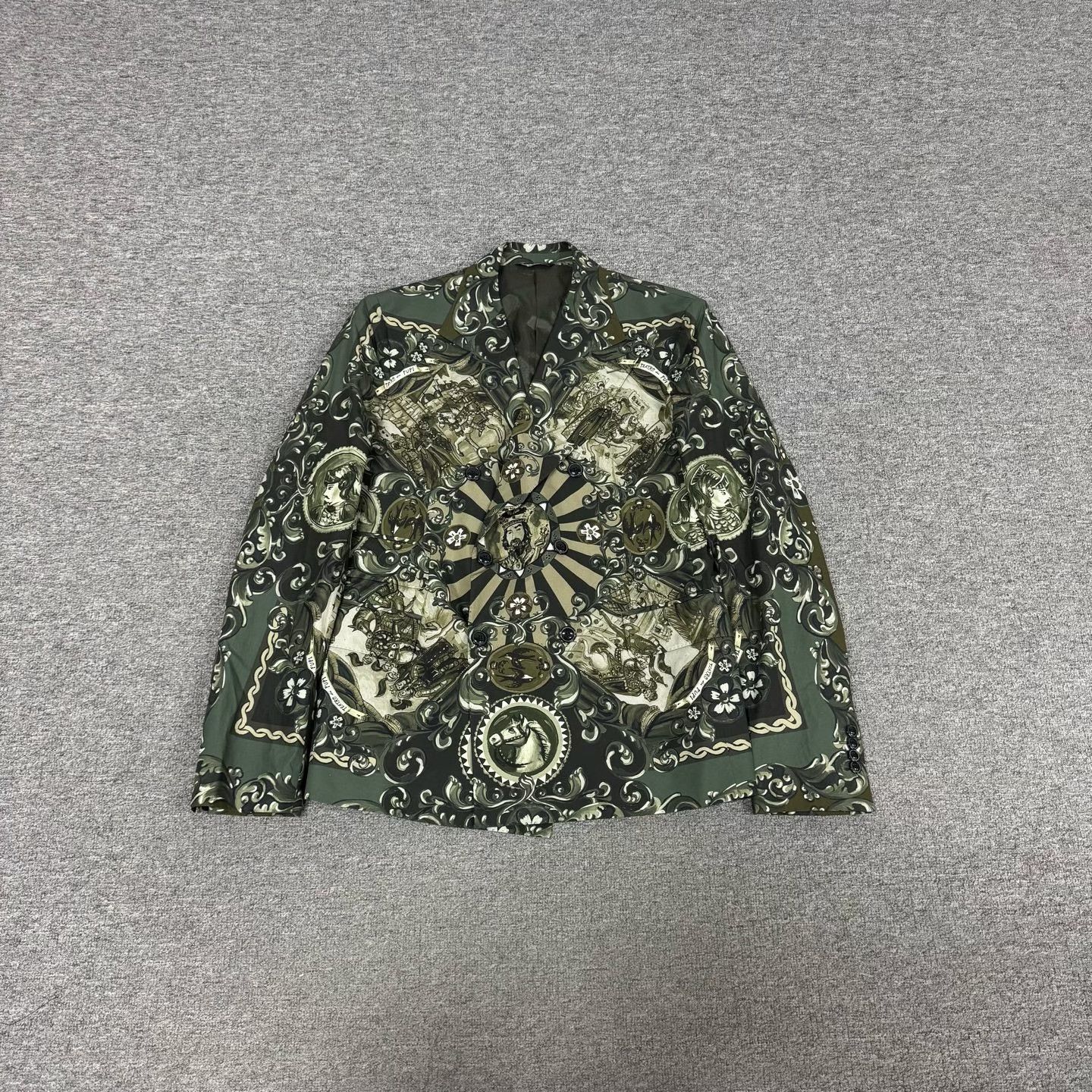 Dolce & Gabbana Dolce & Gabbana Green Evening Blazer Size US L / EU 52-54 / 3 - 1 Thumbnail