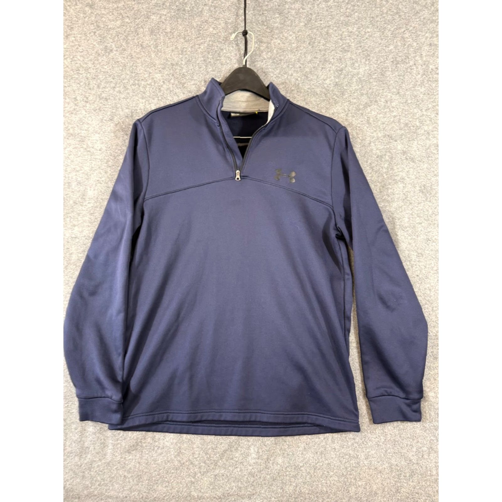 Under Armour Under Armour Jacket Mens M Blue 1/4 Zip Loose Pullover Outdoor Performance Logo Stand-Up Neck Clothing Size US M / EU 48-50 / 2 - 3 Thumbnail