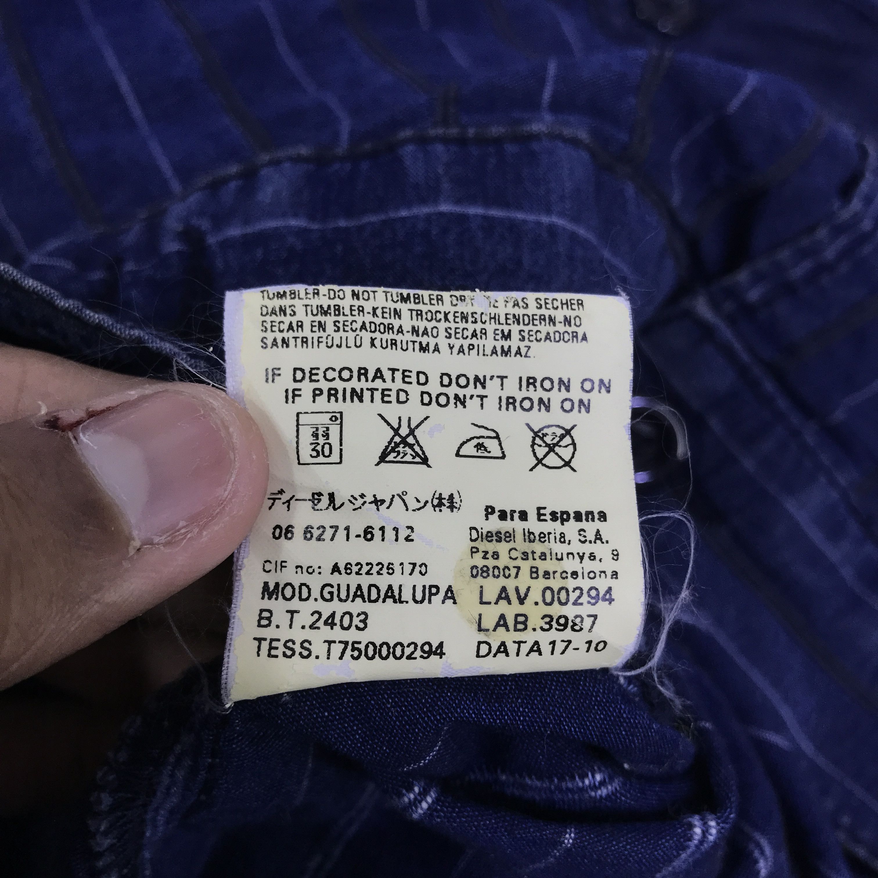 Diesel Diesel Indigo button ups jacket K125B8 Size US L / EU 52-54 / 3 - 18 Thumbnail
