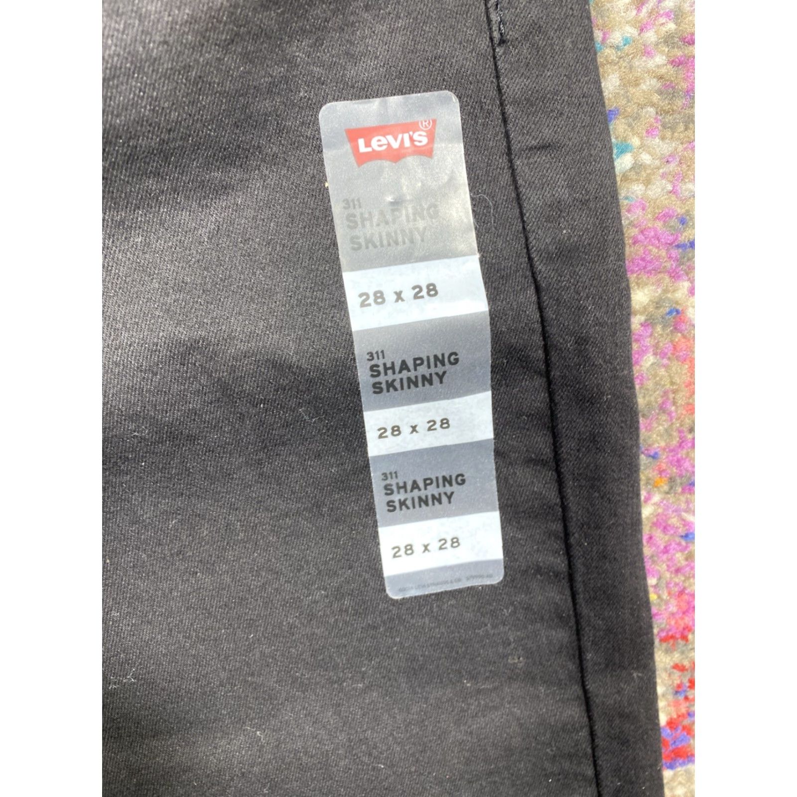 Levi's Levi's Womens 311 Shaping Skinny Jeans Black Mid Rise 28x28 Regular Denim Zip Shoes Logo 5-Pocket Womens Jeans Size 28" / US 6 / IT 42 - 5 Thumbnail