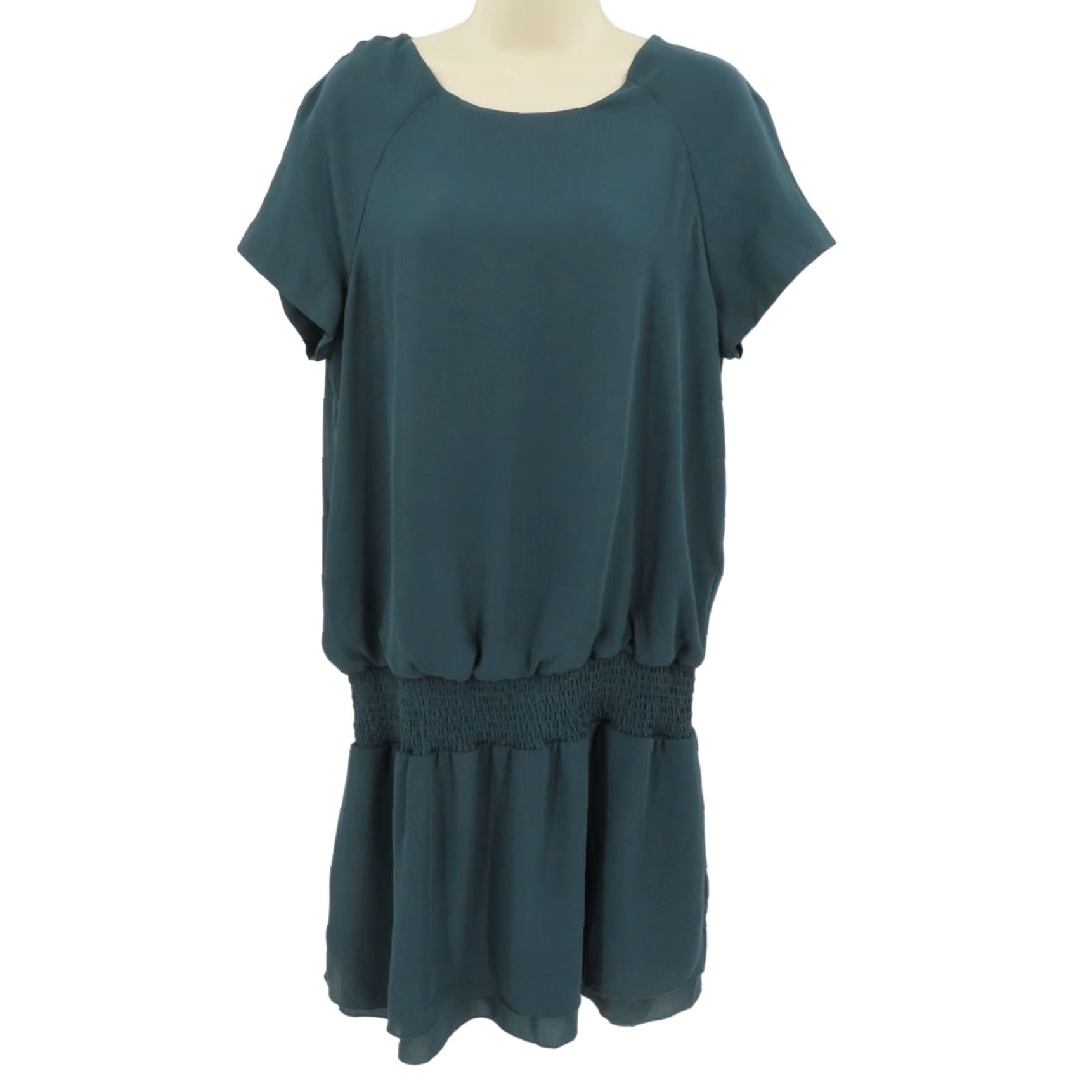 Banana Republic Banana Republic Womens Dress 8 Solid Green Drop Waist Sheath Sundress NEW NWT Size M / US 6-8 / IT 42-44 - 2 Thumbnail