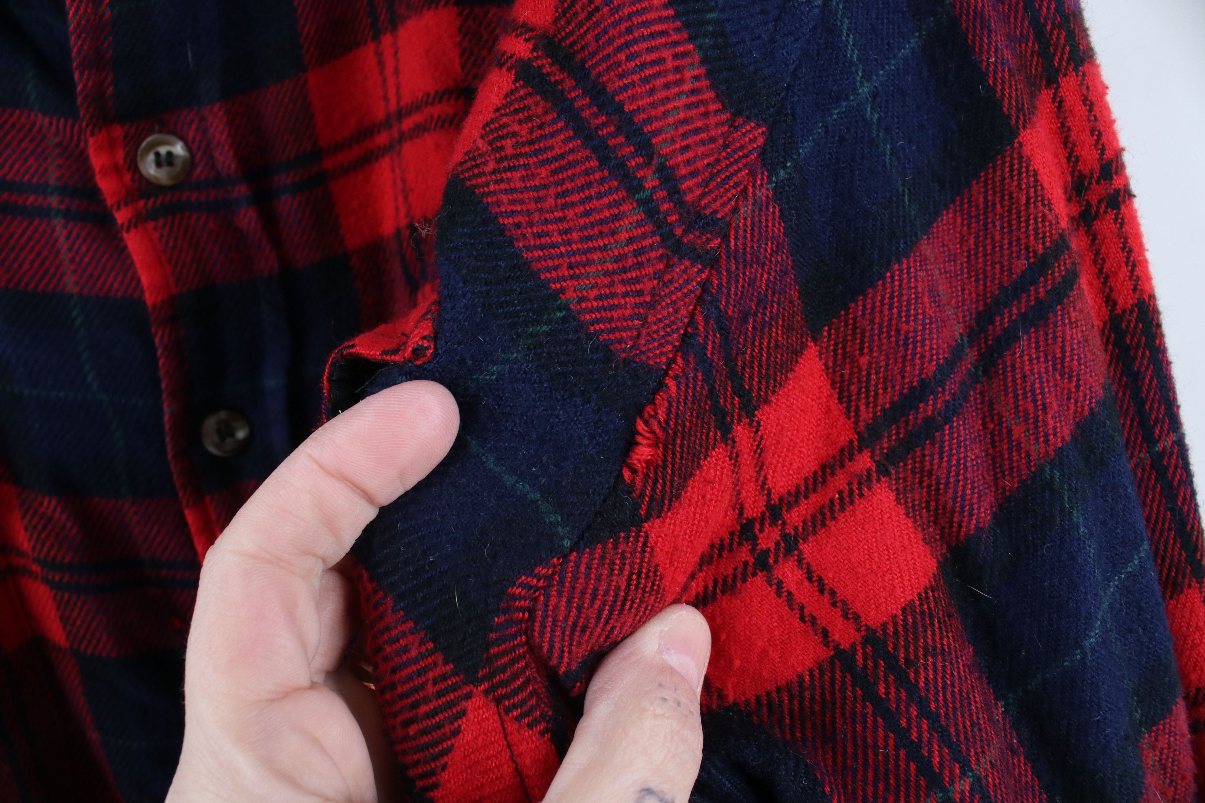 Vintage Vintage 90s Streetwear Quilted Flannel Button Shirt Jacket Size US L / EU 52-54 / 3 - 8 Thumbnail