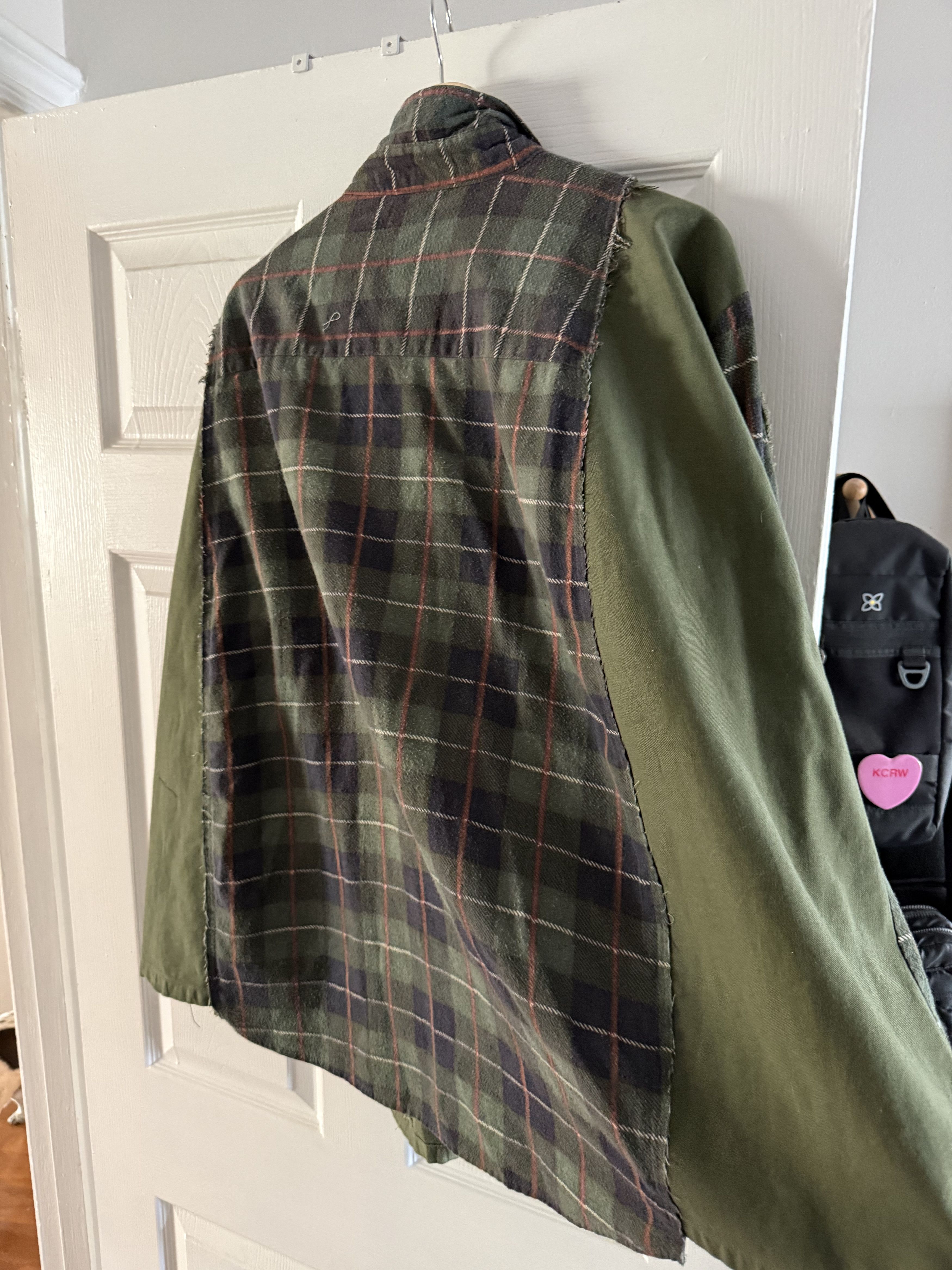 Old Park Old Park Upcycled Military / Flannel Shirt Size US L / EU 52-54 / 3 - 2 Thumbnail