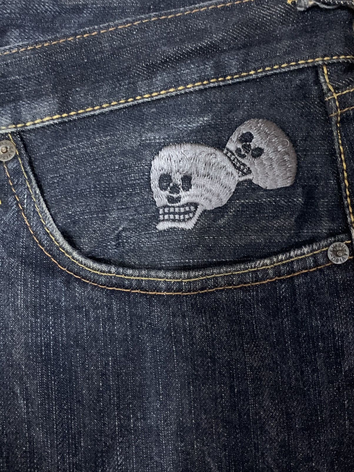 Evisu Evisu Selvedge ButtonFly Skull Embroidery Jeans Size US 40 / EU 56 - 13 Thumbnail