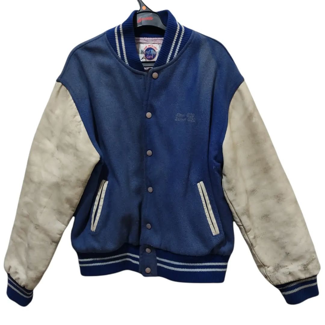 Hard Rock Cafe Vintage hard rock cafe SD 1990s embroidered letterman jacket Size US L / EU 52-54 / 3 - 2 Thumbnail