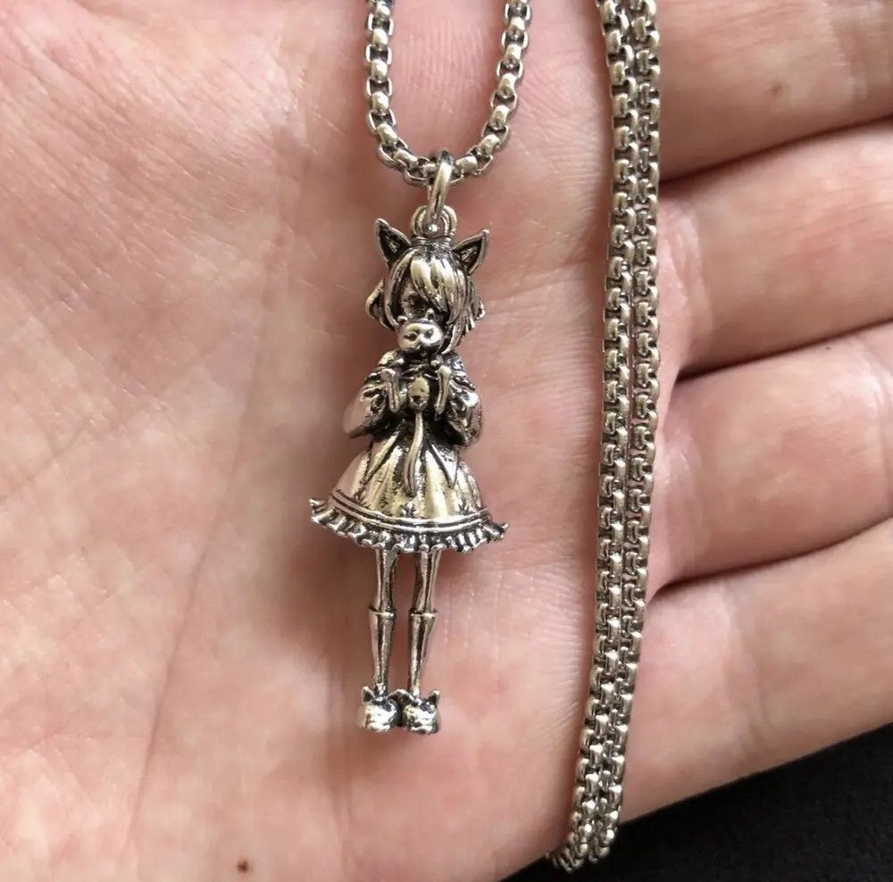 Jewelry Gothic Key Pendant Necklace AND Punk Necklace Gothic Chain Size ONE SIZE - 12 Thumbnail