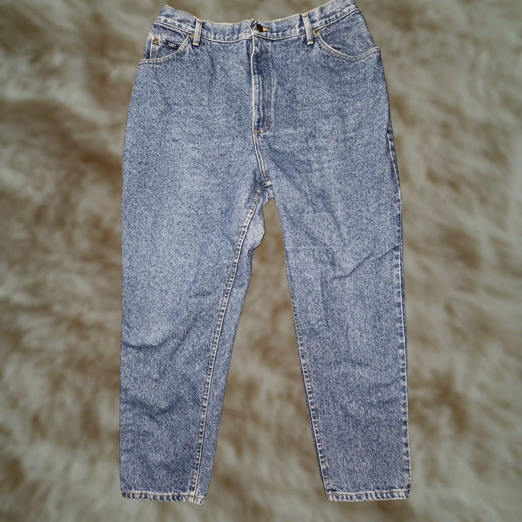 Lee VINTAGE Lee Jeans Womens 20W High Waist Tapered Leg Made USA 90s Denim Pants Size 42" / US 20 - 1 Thumbnail