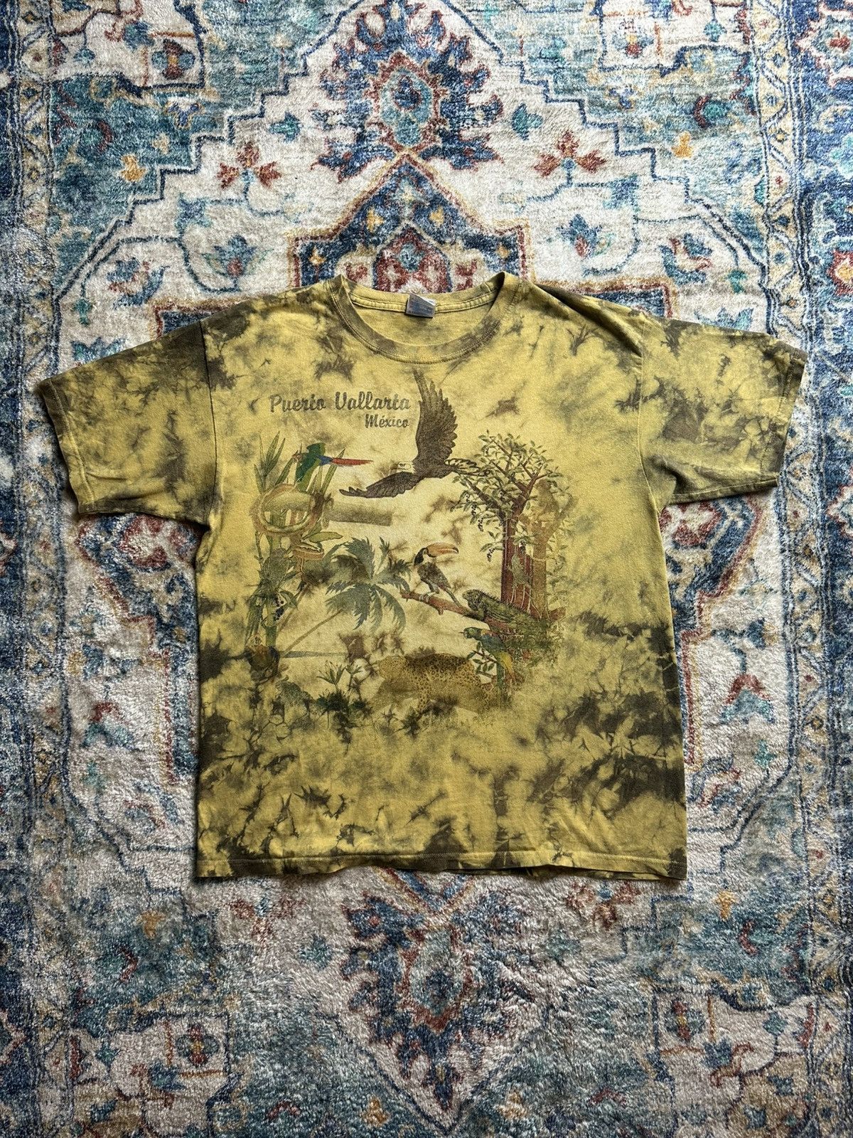 Vintage Vintage Animals Tye-Dye T-shirt Large Size US L / EU 52-54 / 3 - 1 Thumbnail