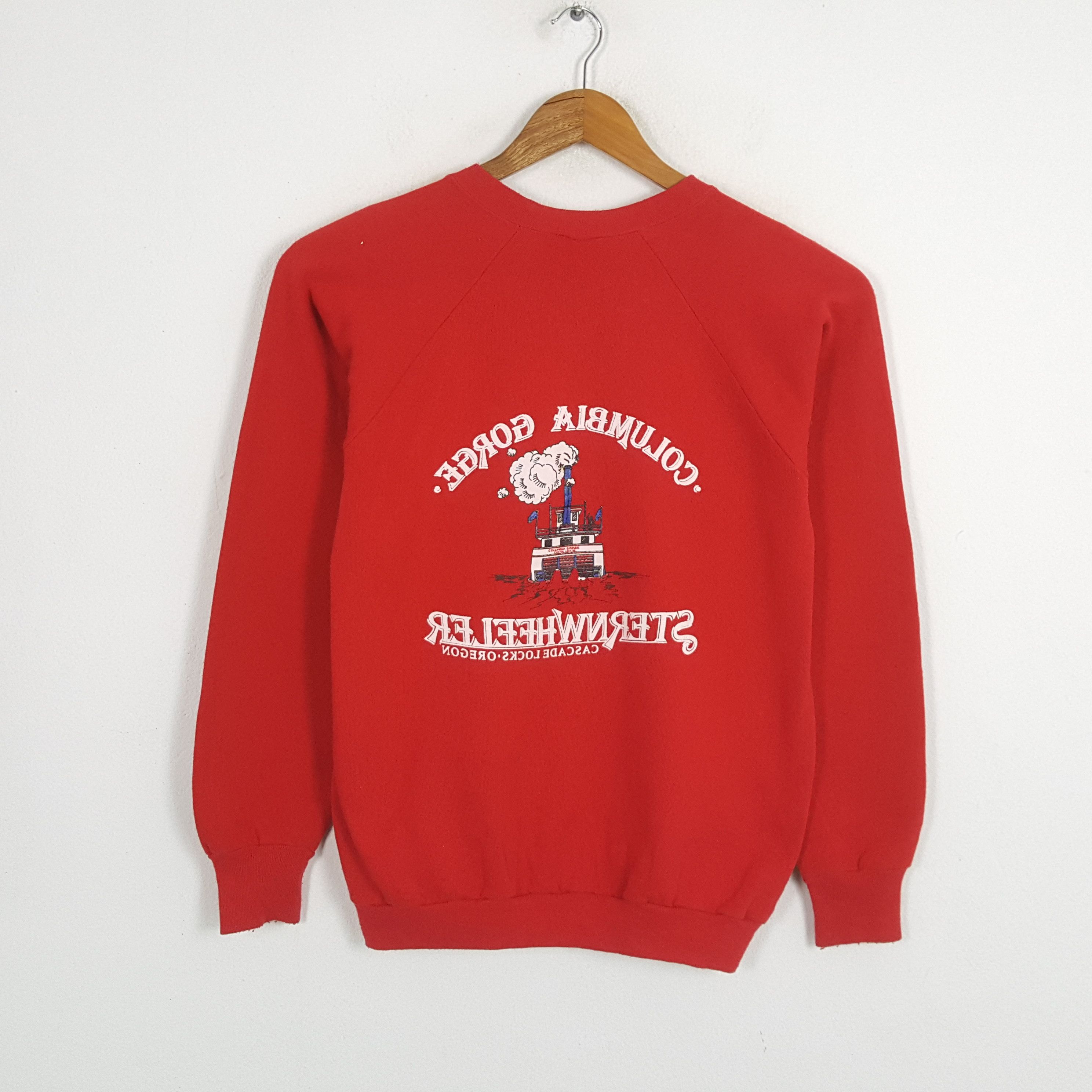 Columbia × Vintage Vintage COLUMBIA GORGE STERNWHEELER Streetwear Sweatshirt Size US M / EU 48-50 / 2 - 3 Thumbnail