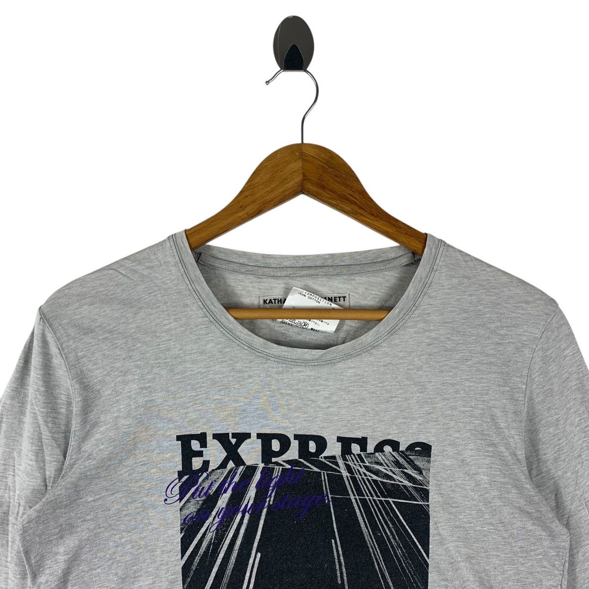 Katharine Hamnett London KATHARINE HAMNETT cut & sewn spellout long sleeve tee Size US M / EU 48-50 / 2 - 2 Thumbnail
