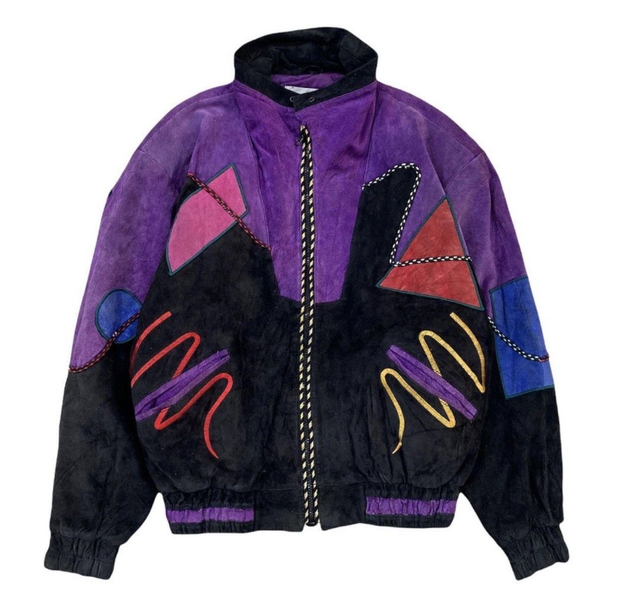Genuine Leather × Vintage VINTAGES CRISS CRISS INSPIRED PICASSO SUEDE LEATHER JACKET Size US M / EU 48-50 / 2 - 1 Thumbnail