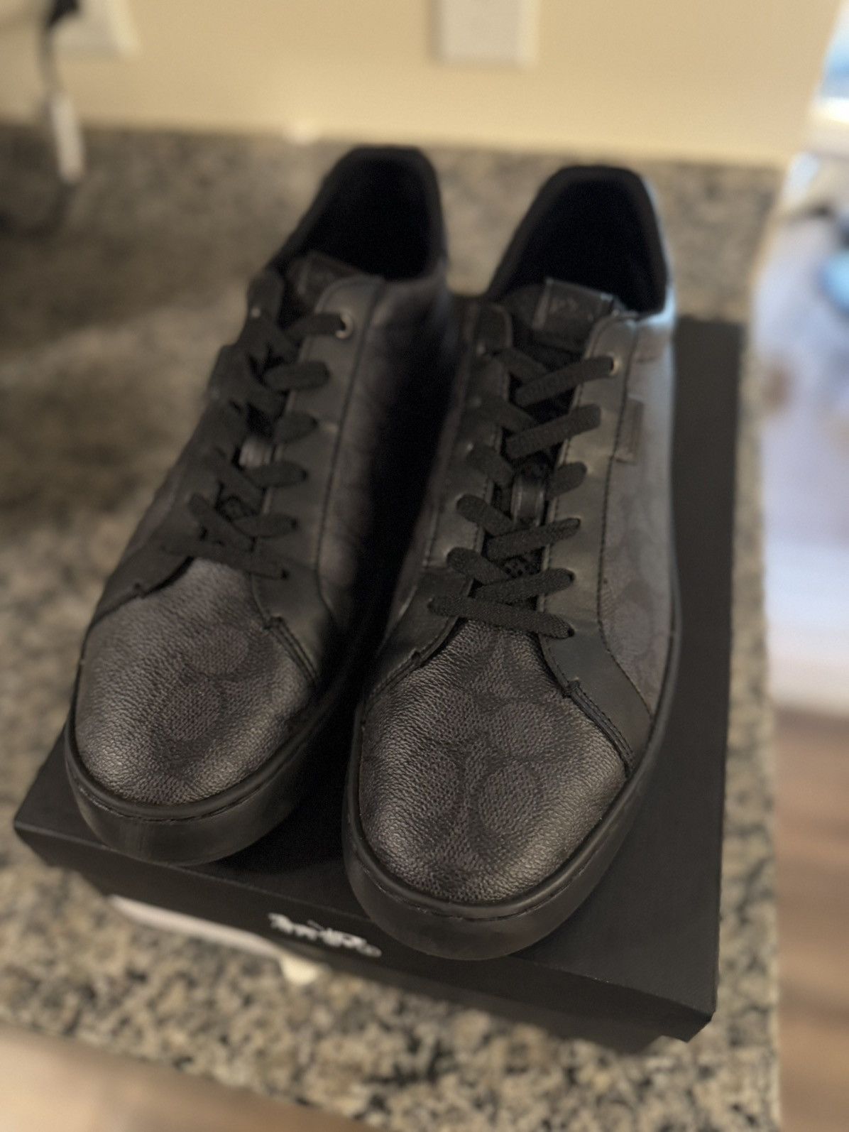 Coach Coach Lowline Low Top Sneaker Signature Black Size 13US Size US 13 / EU 46 - 7 Thumbnail