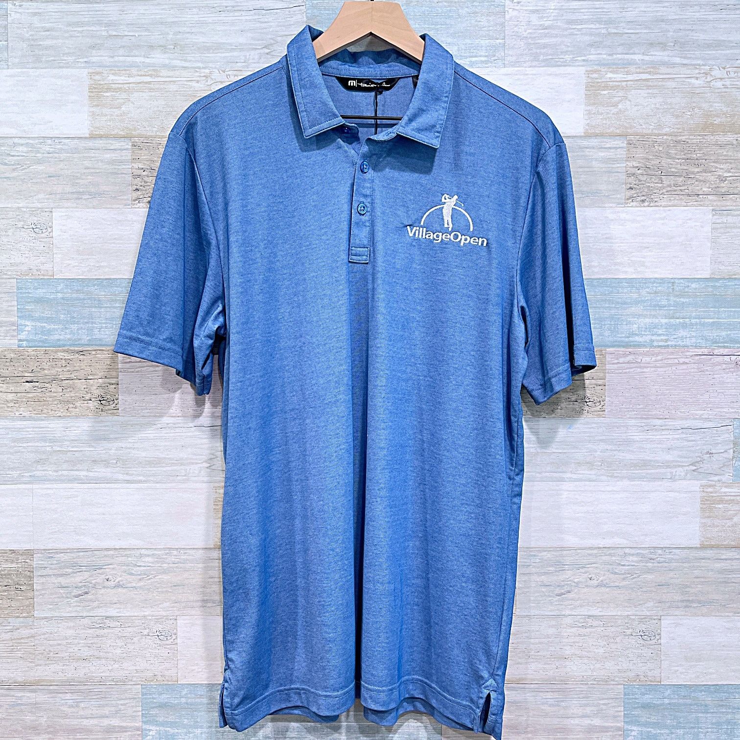 TravisMathew Travis Mathew Village Open Pique Performance Golf Polo Shirt Size US L / EU 52-54 / 3 - 1 Thumbnail