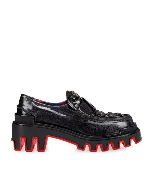 Christian Louboutin oc11z0325 The Amazing Loubi Flat Patent Cosmos in Black Size US 9.5 / EU 42-43 - 1 Thumbnail