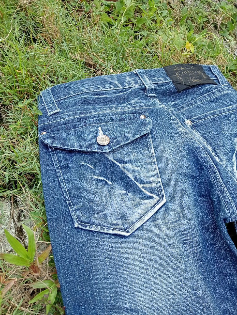 Japanese Brand JAPANESE ZEROSAIL DISTRESSED LOOK BLUE JEANS Size US 32 / EU 48 - 12 Thumbnail