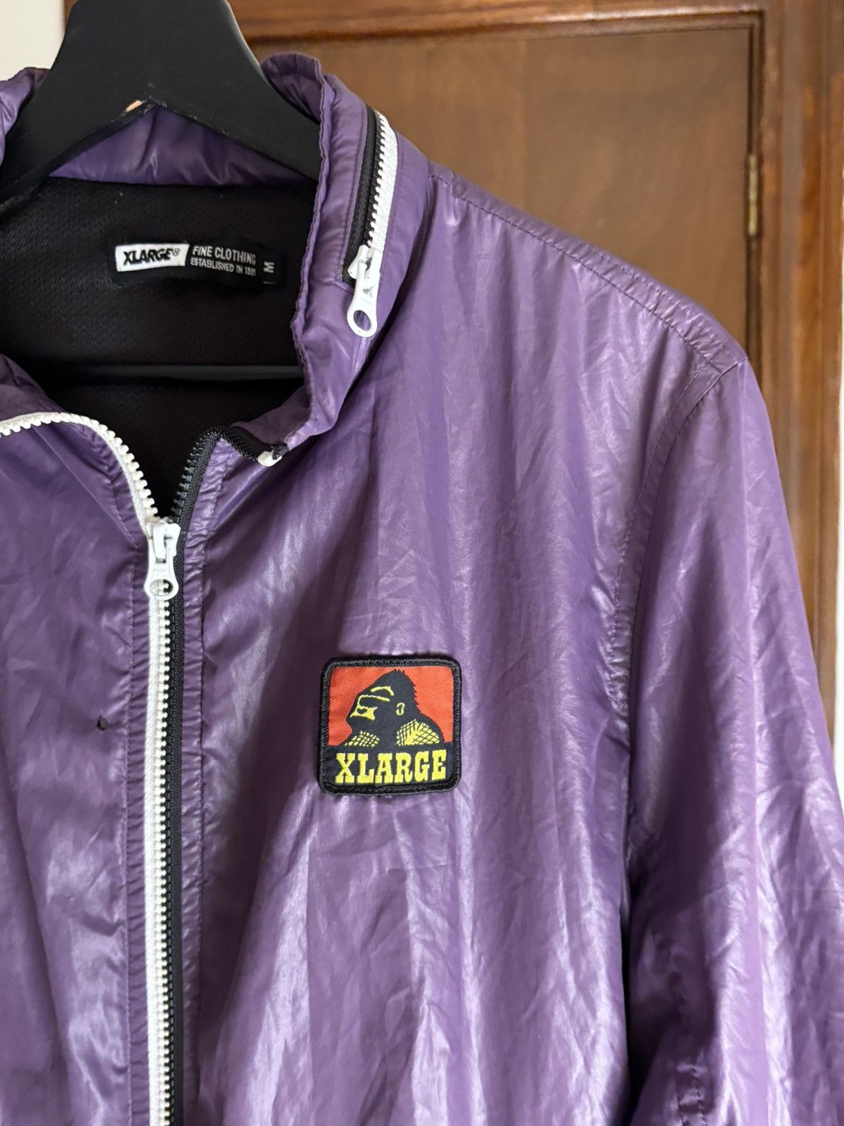 Xlarge XLARGE Purple Nylon Jacket (M) Gorilla Patch, Small Hole Size US M / EU 48-50 / 2 - 3 Thumbnail