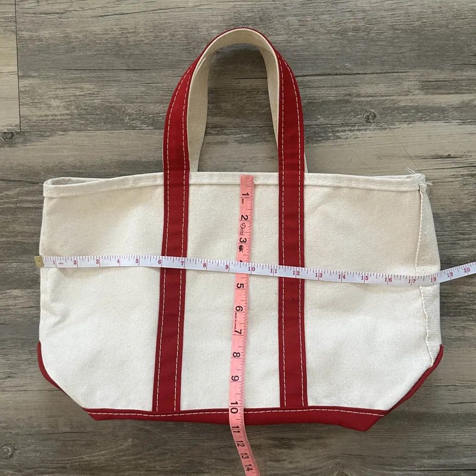 L.L. Bean Vintage L.L. Bean Boat And Tote Red Canvas Tote Bag Size ONE SIZE - 6 Thumbnail