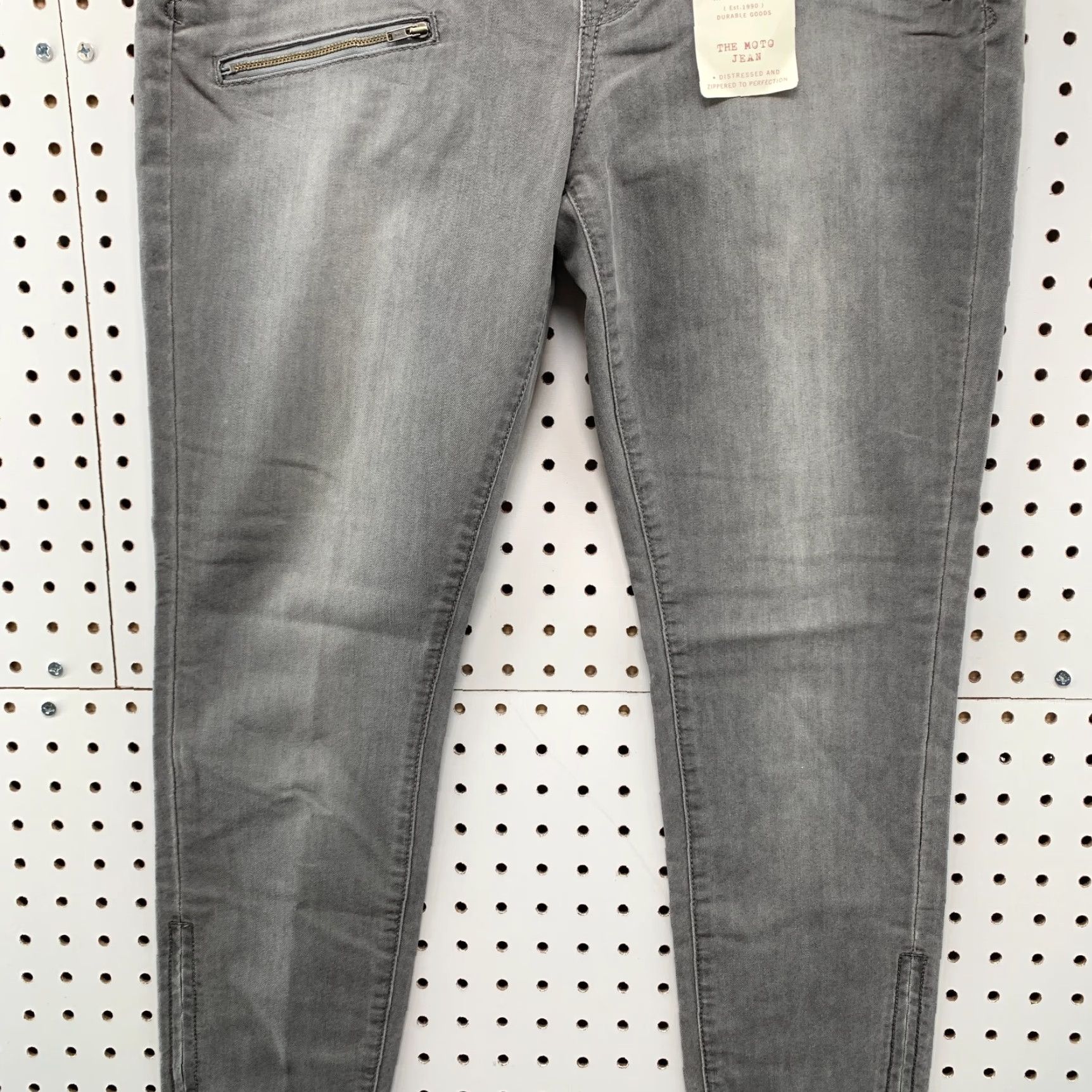 Lucky Brand Lucky Brand MOTO Jeans Womens Size 29 Regular 30x29 Gray Skinny Denim 90s Style Girls Womens Size 29" - 5 Thumbnail