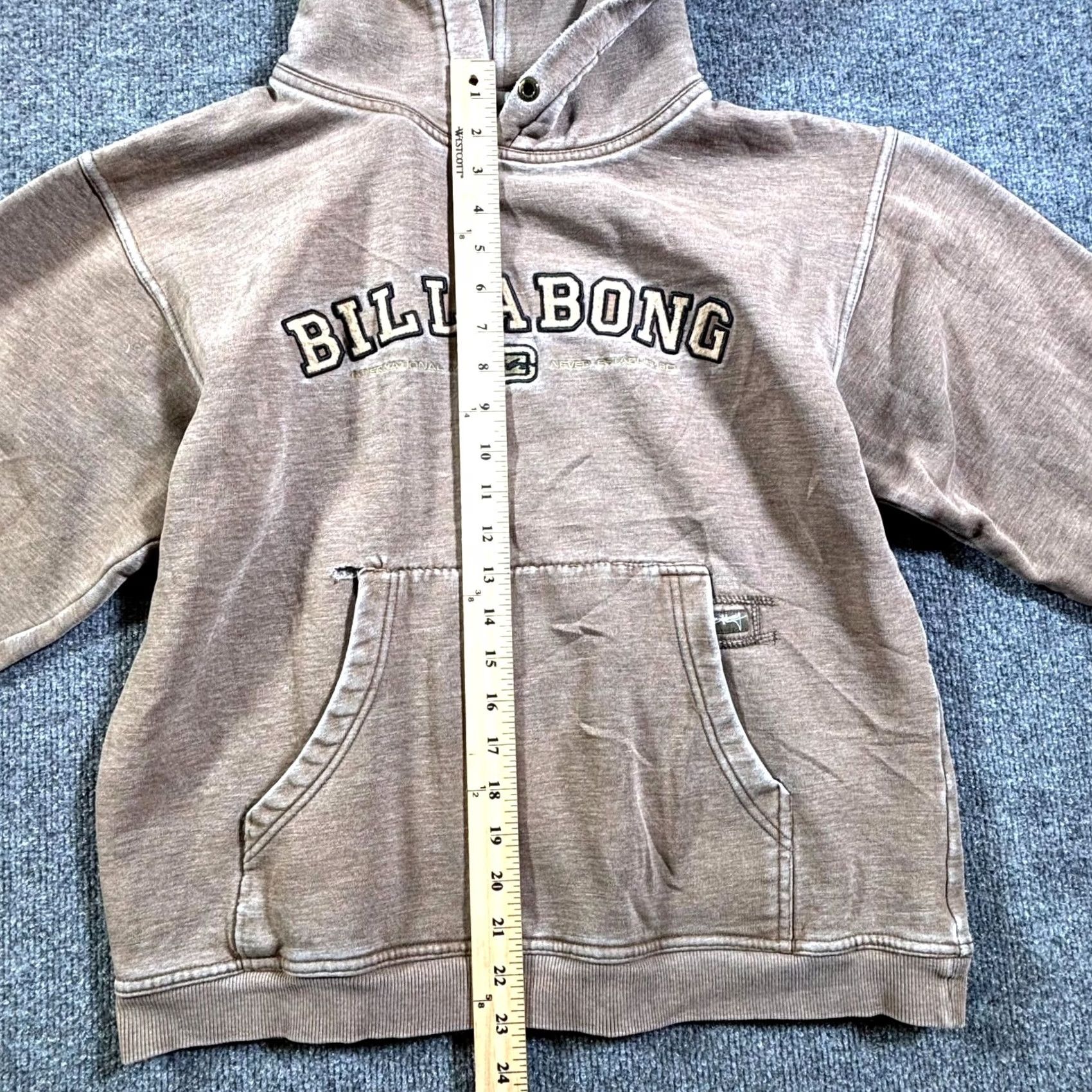 Billabong VINTAGE Billabong Hoodie Mens L Brown Pullover Fleece-Lined Sweatshirt Size US L / EU 52-54 / 3 - 6 Thumbnail