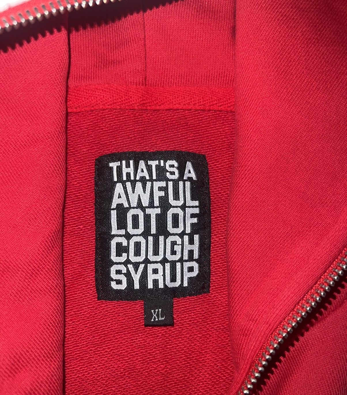 Awful Lot of Cough Syrup Awful Lot Of Cough Syrup Red Reaper Full Zip Hoodie Size US XL / EU 56 / 4 - 5 Thumbnail