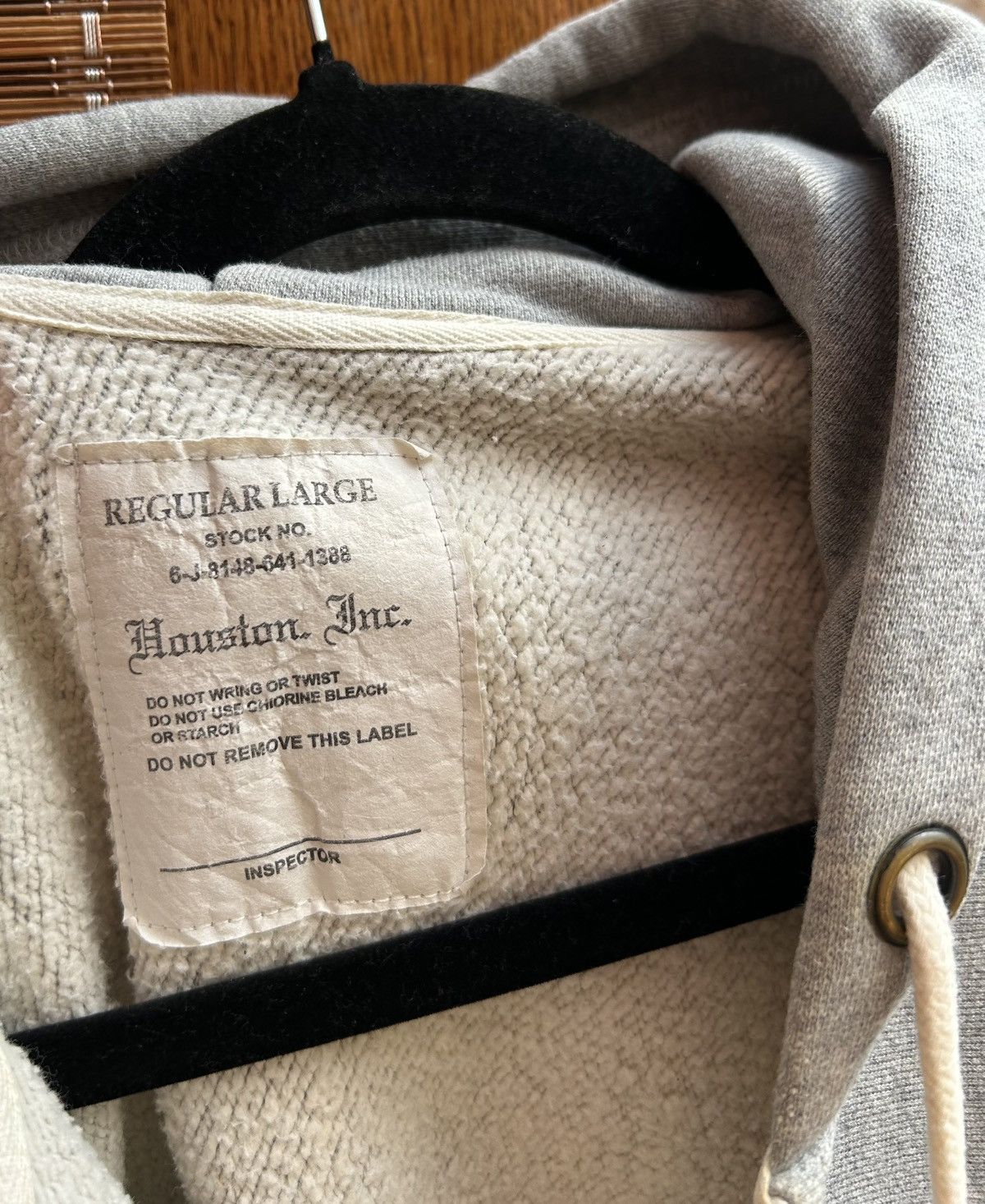 Japanese Brand USMC Zip Hoodie by Houston Inc Large Gray Reverse Weave Size US L / EU 52-54 / 3 - 6 Thumbnail