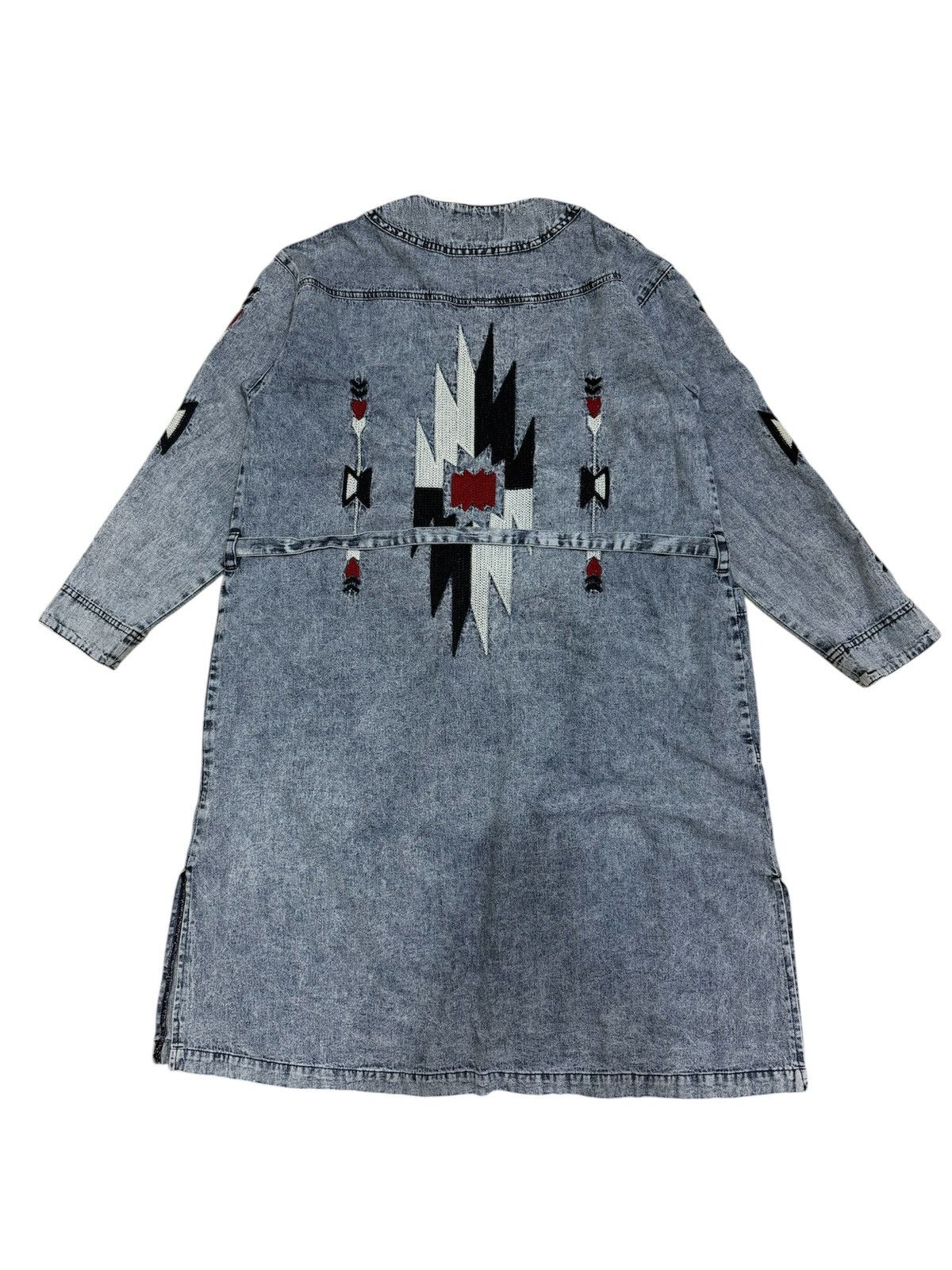 Native ANTI BALLISTIC NATIVE NAVAJO DENIM LONG JACKET Size ONE SIZE - 3 Thumbnail