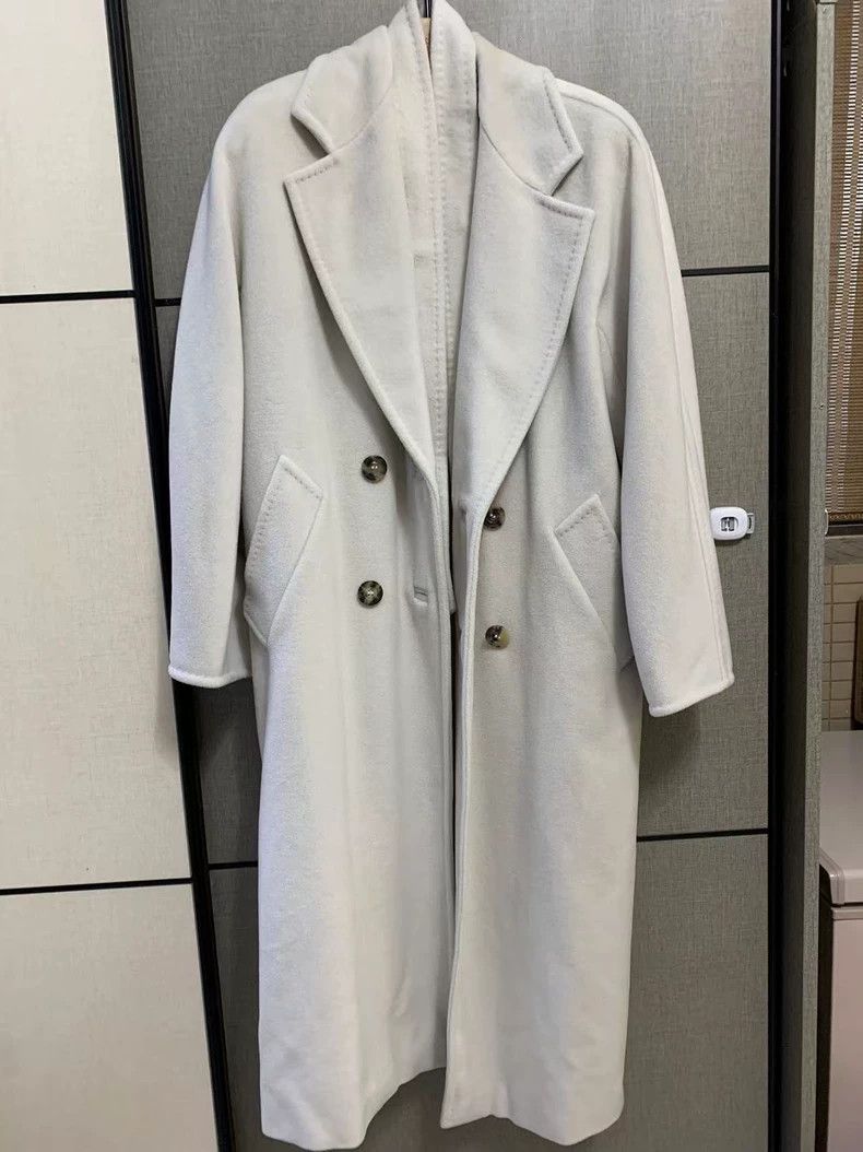 Max Mara Max Mara 101801 Coat, Glacier White Size M / US 6-8 / IT 42-44 - 6 Thumbnail