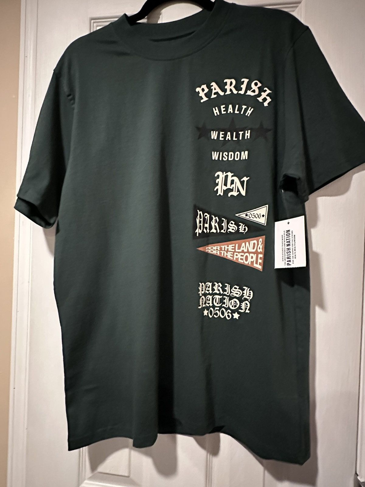 Parish Nation PARISH NATION GRAPHIC T-SHIRT GREEN size large Size US L / EU 52-54 / 3 - 3 Thumbnail
