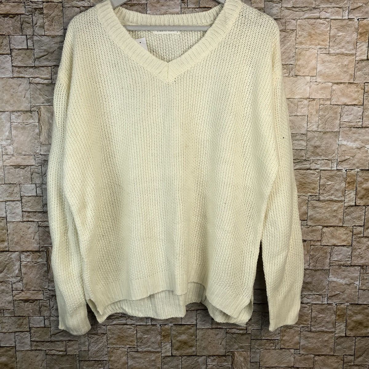 Homespun Knitwear × LOWRYS FARM Lowyrs Farm japan vintage White Knitwear #A1098 Size US M / EU 48-50 / 2 - 3 Thumbnail