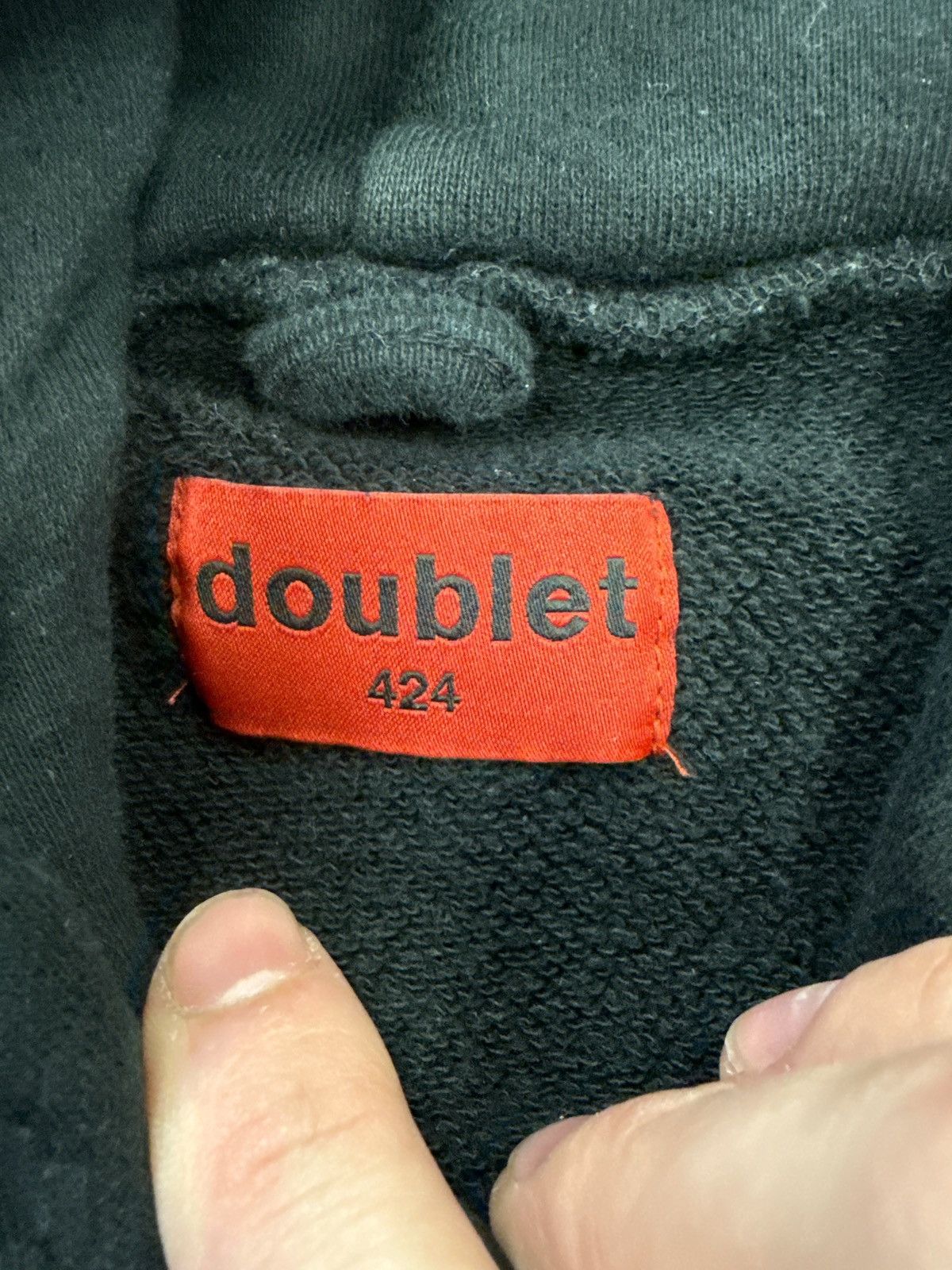 424 424 logo hooded sweatshirt black red medium Size US M / EU 48-50 / 2 - 5 Thumbnail