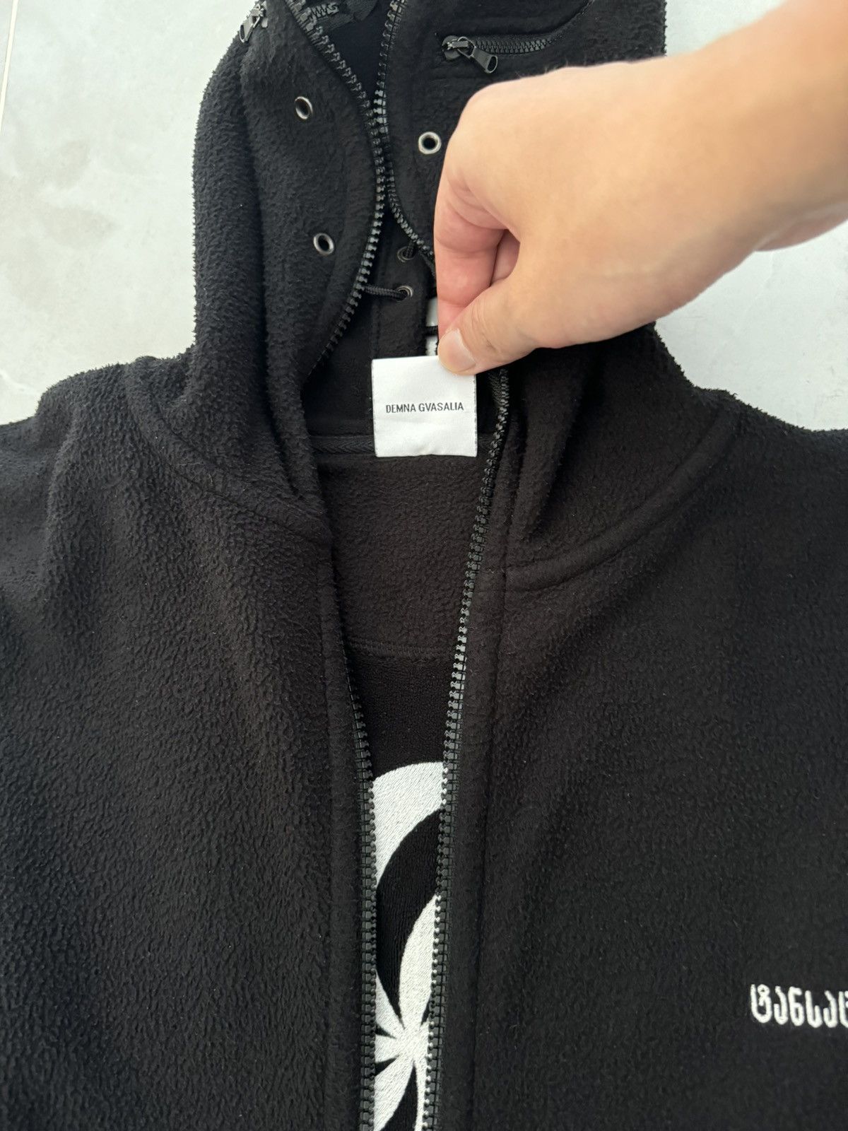 Vetements *RARE* Vetements SS19 Black Gimp Mask Bullet Fleece Hoodie Size US L / EU 52-54 / 3 - 12 Thumbnail