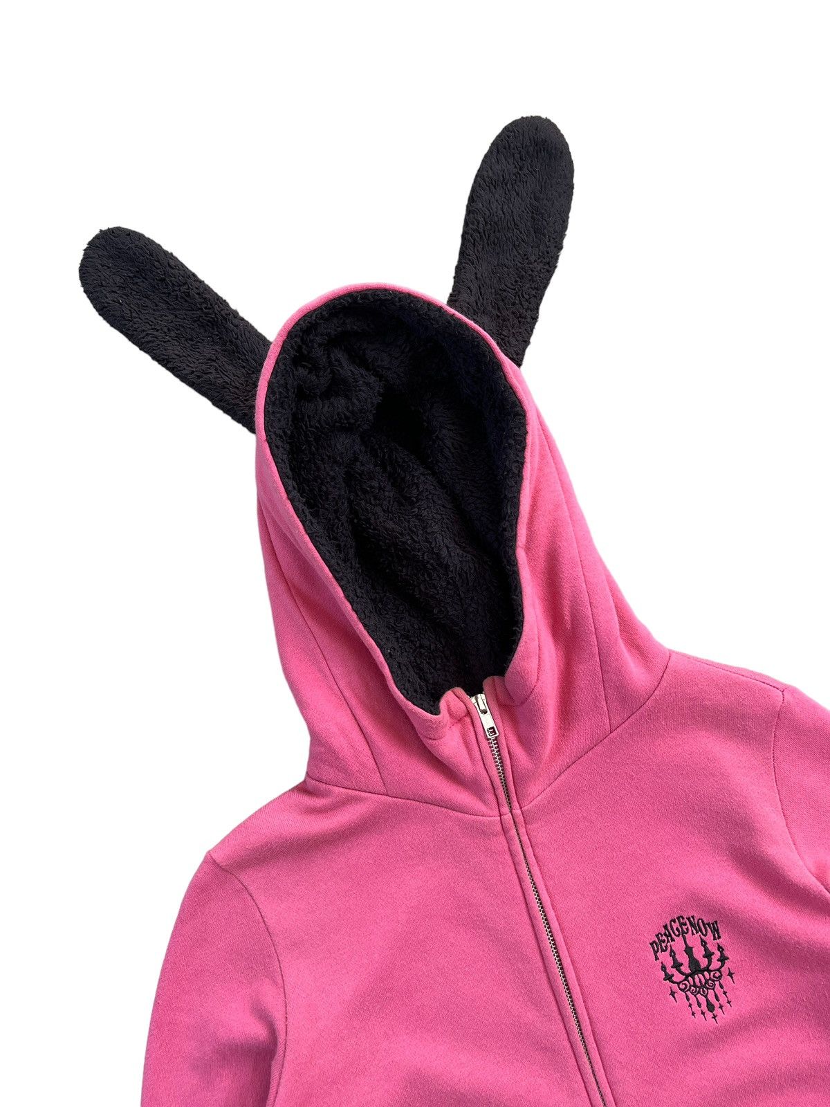 Japanese Brand Peace Now 🇯🇵 Bunny Ear Zipper Hoodie Size S / US 4 / IT 40 - 4 Thumbnail