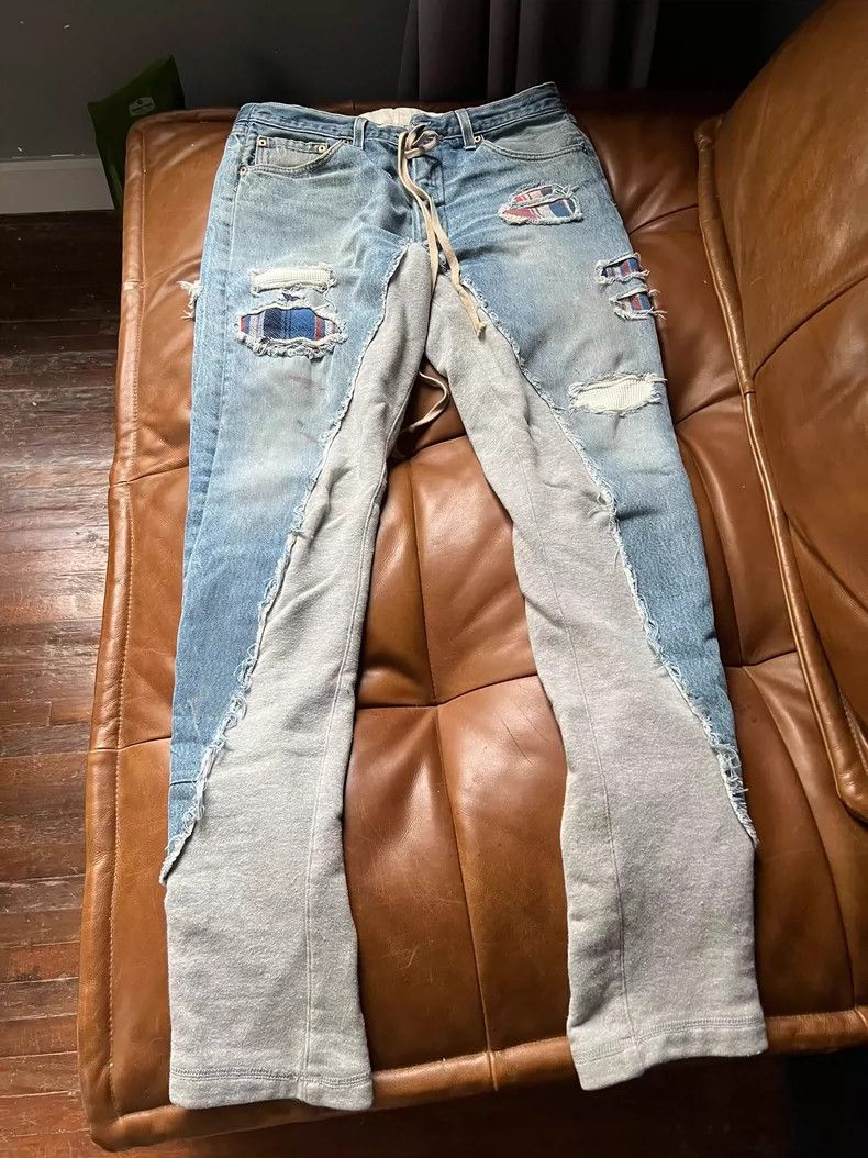 Greg Lauren Greg Lauren 50/50 Splicing pants Size US 32 / EU 48 - 1 Thumbnail