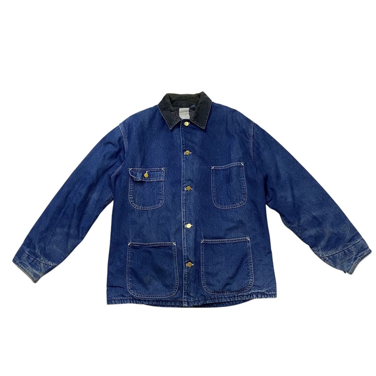 Carhartt Vintage Carhartt linen blanket denim chore jacket Size US L / EU 52-54 / 3 - 6 Thumbnail
