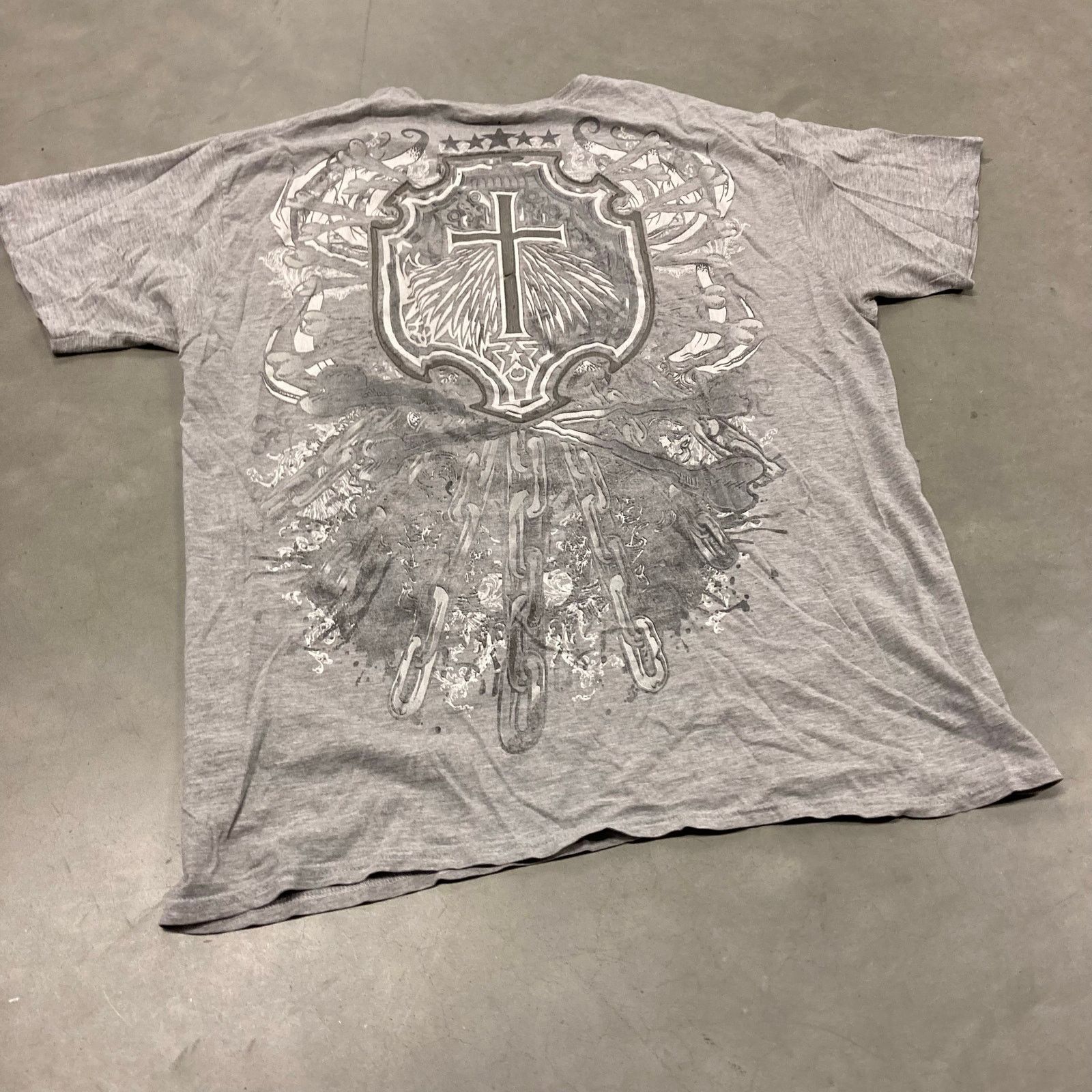 Vintage Y2K skull graphic T-Shirt Size US XL / EU 56 / 4 - 2 Thumbnail