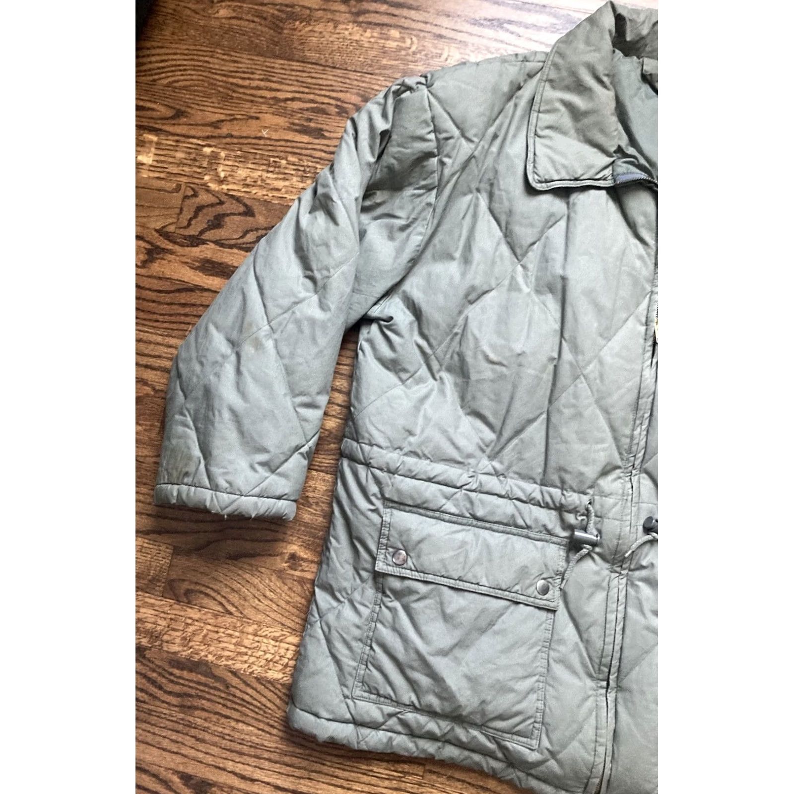 Vintage VINTAGE Catamount Trail Puffer Jacket Duck Down Quilted Military Mens Large Green Chore Size US L / EU 52-54 / 3 - 3 Thumbnail