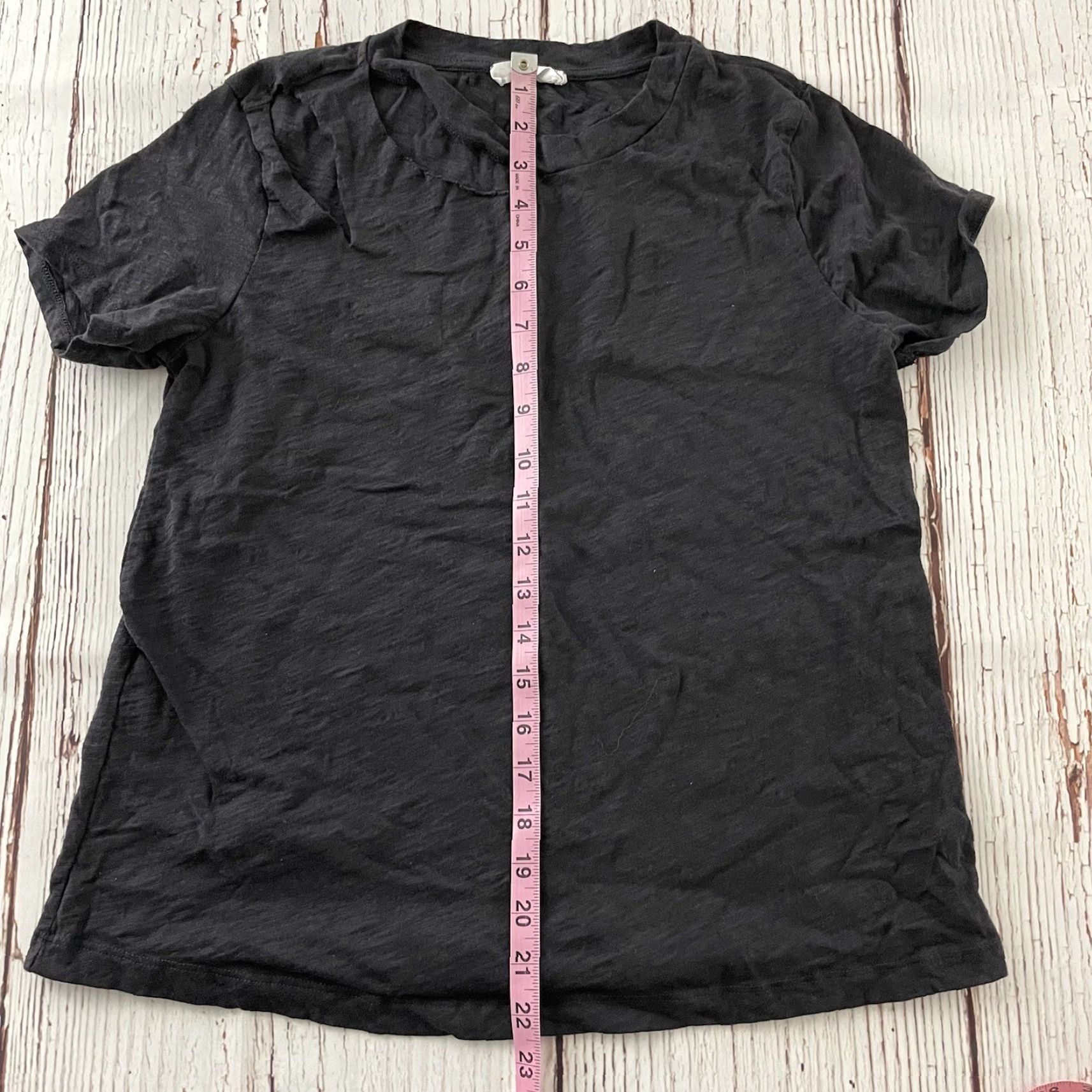 Vintage Lush T-Shirt Short Sleeve Gray XS Women's Solid Top Shirt XS Women Gray Lush T-Shirt Size XS / US 0-2 / IT 36-38 - 4 Thumbnail