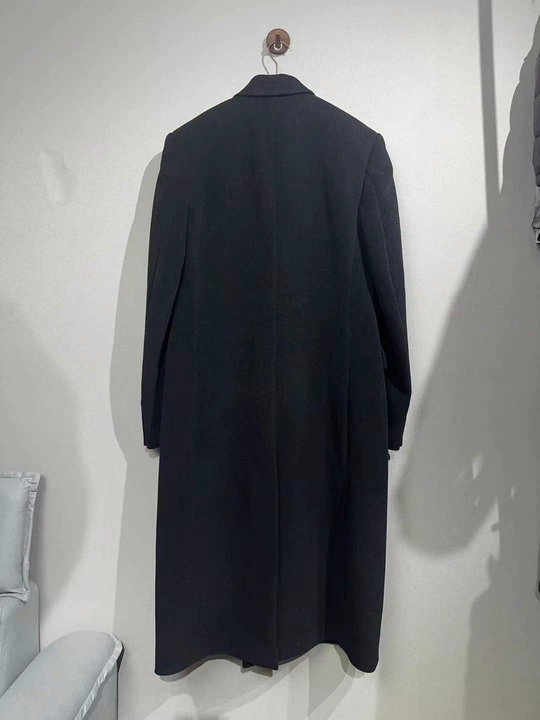Balenciaga Balenciaga Black Cashmere Coat Size US M / EU 48-50 / 2 - 2 Thumbnail