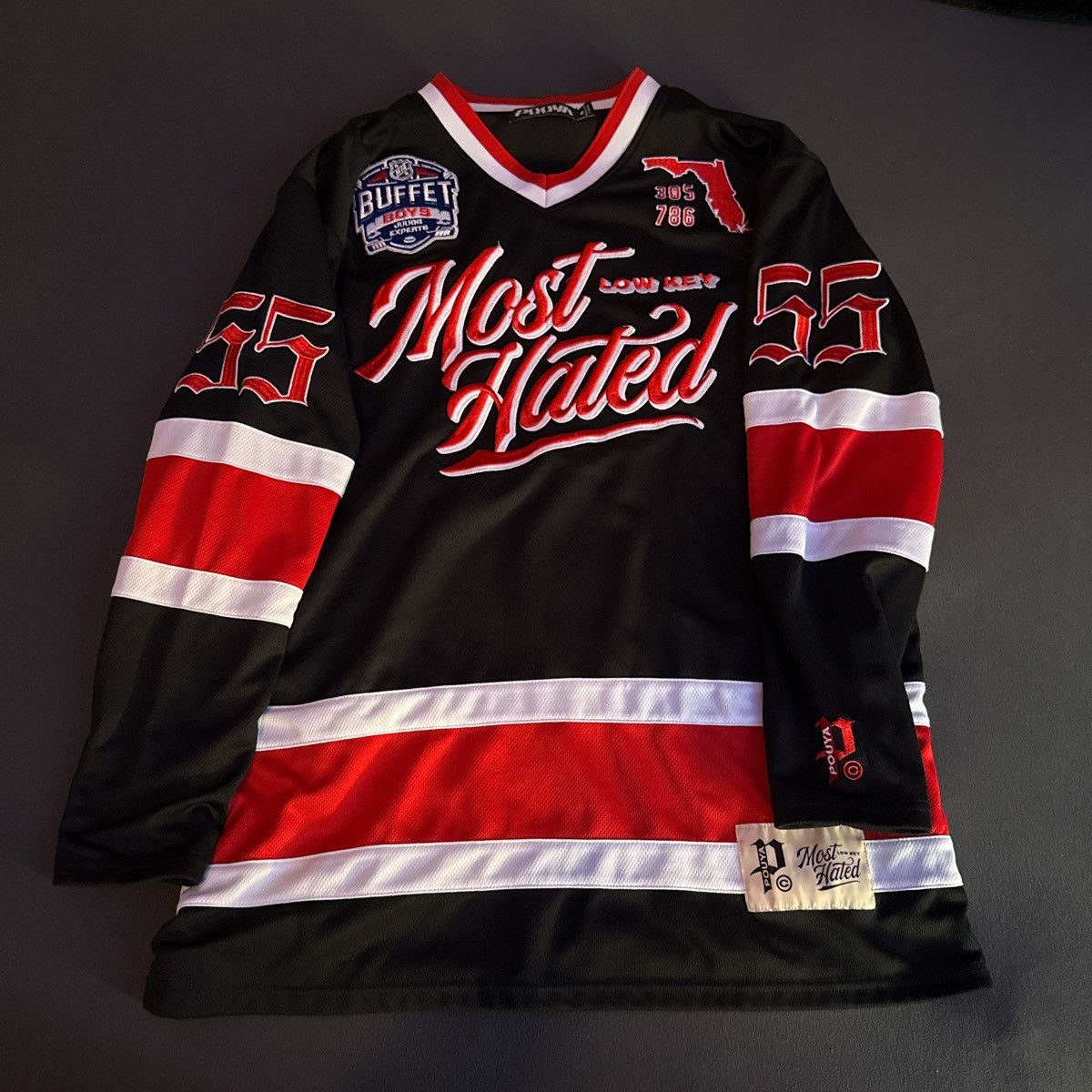 G59 Records Pouya Most Hated Hockey Jersey Size US M / EU 48-50 / 2 - 1 Thumbnail