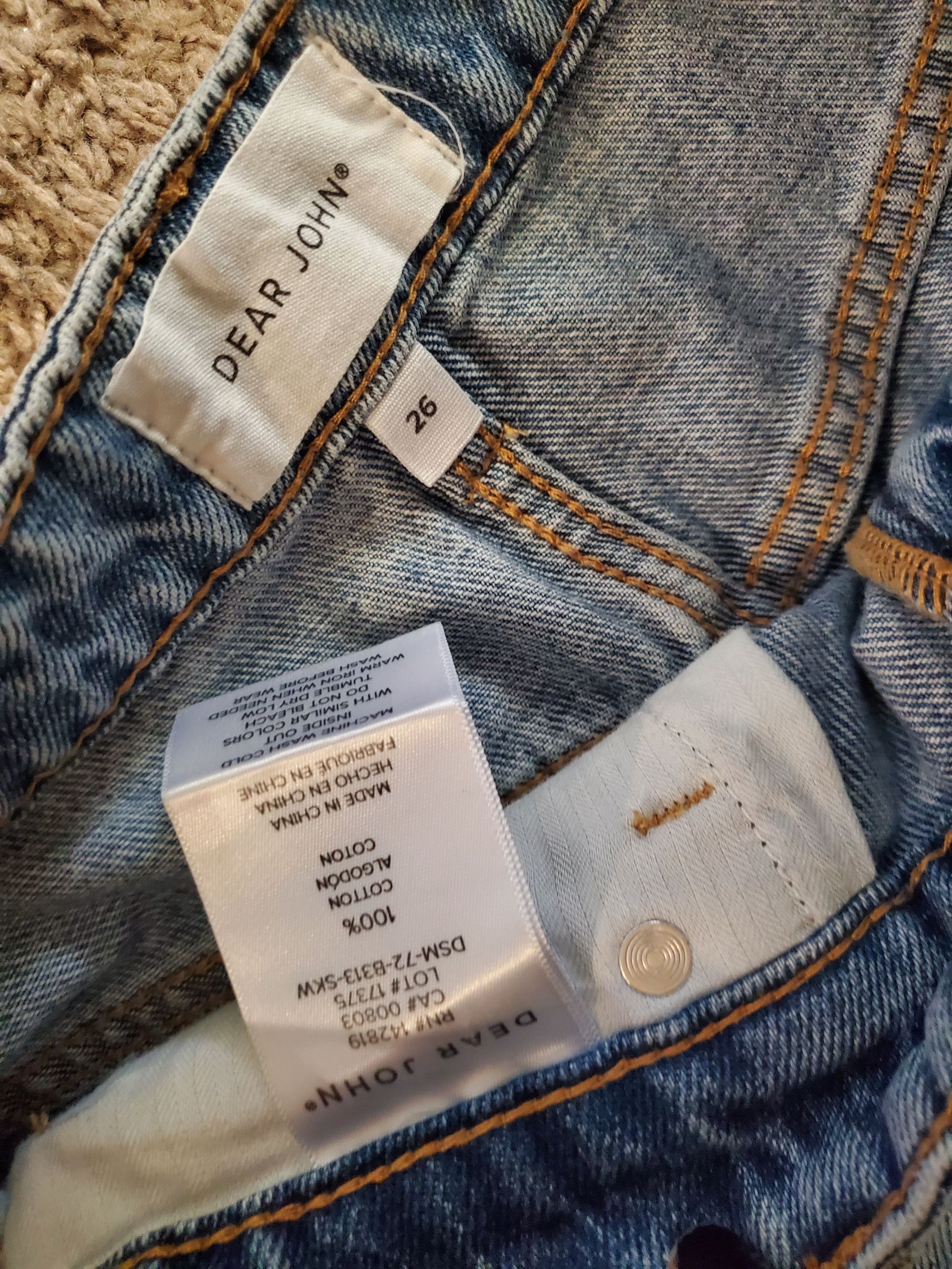 Other Dear John blue denim shorts with frayed hem Size 26" / US 2 / IT 38 - 3 Thumbnail