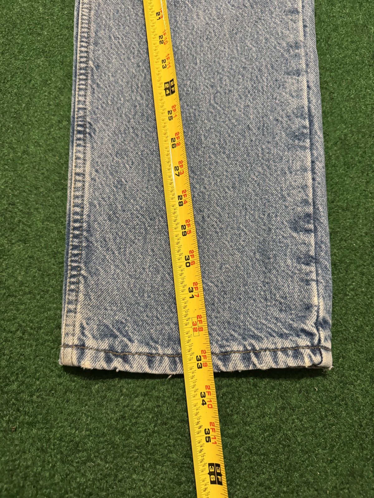 Carhartt Vintage 90s Carhartt Flannel Lined 34x33 Outdoor Work Jeans Size 34" / US 12 / IT 48 - 7 Thumbnail