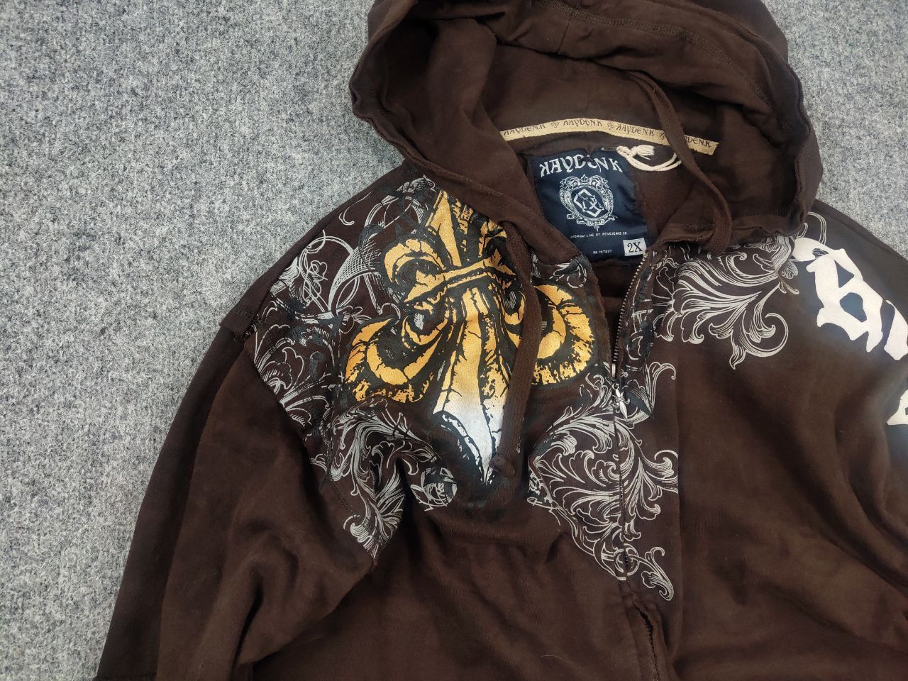 If Six Was Nine Vintage Kayden K Y2K Tattoo Affliction Zip Hoodie opium LGB Size US XL / EU 56 / 4 - 5 Thumbnail