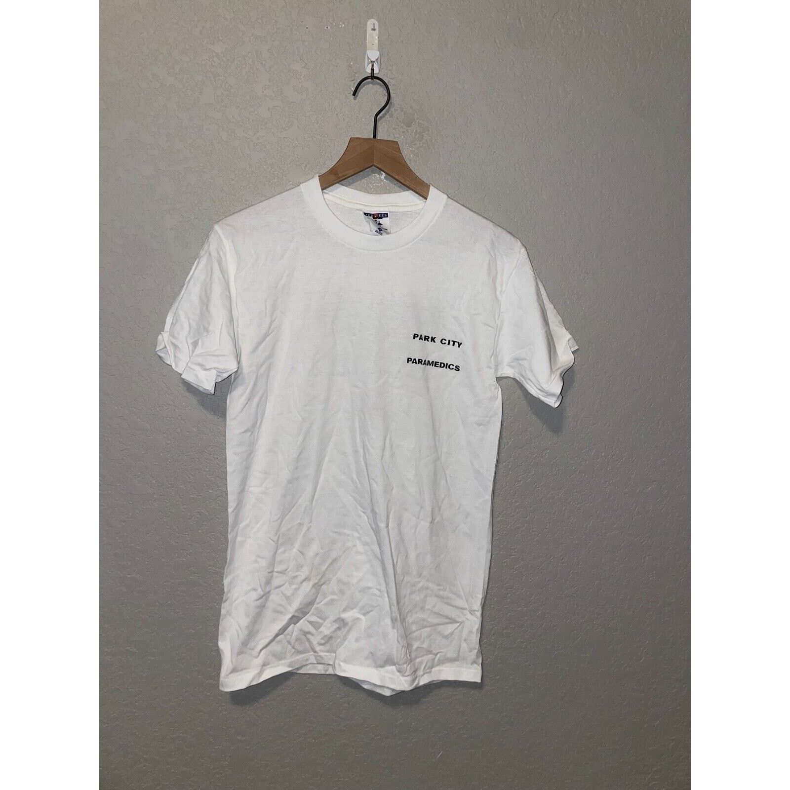 Jerzees 90s Park City Paramedics Humor Funny White Medic Shirt VTG S Size US S / EU 44-46 / 1 - 1 Thumbnail