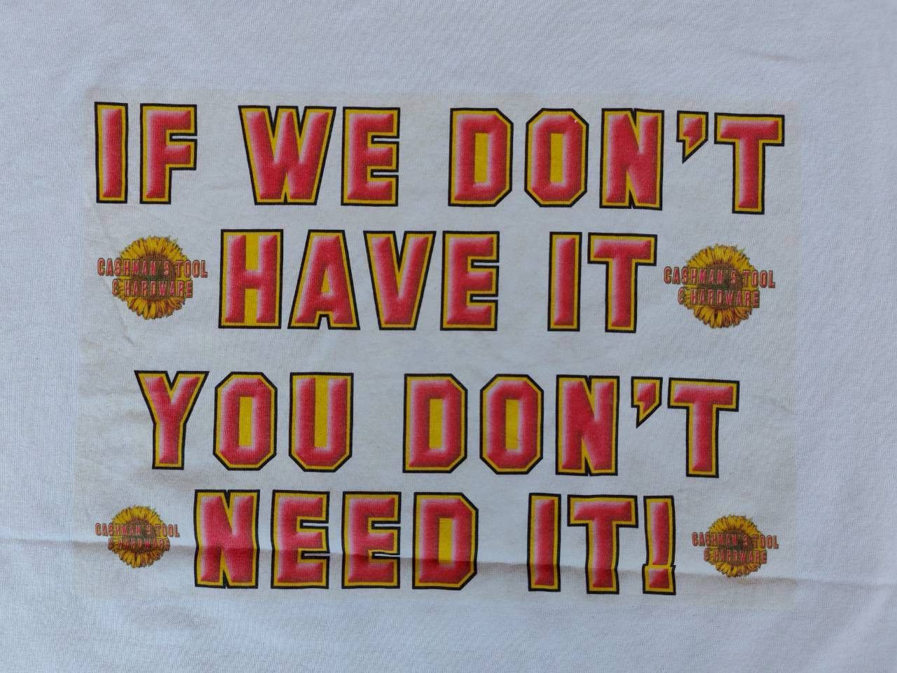 Gildan Ed Seeman Artist Cashman's Tool & Hardware 2005 Vtg T Shirt Size US M / EU 48-50 / 2 - 10 Thumbnail