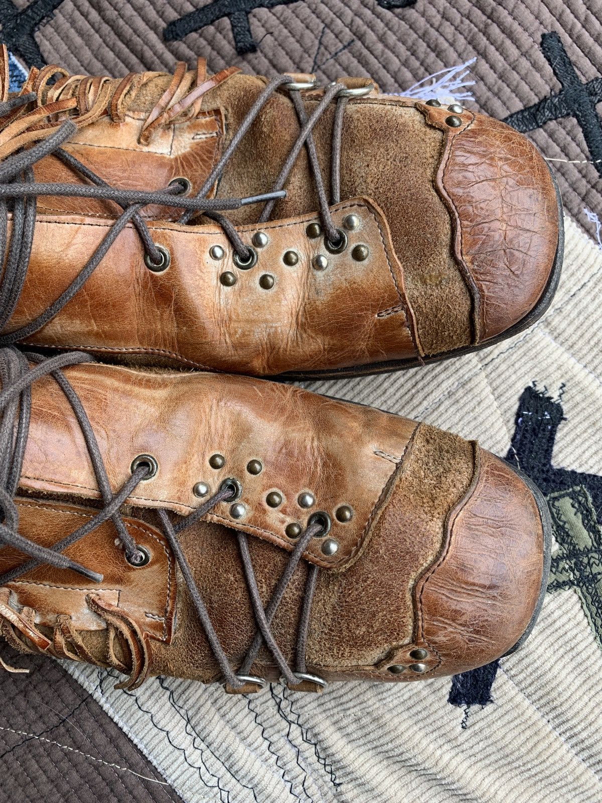 Vintage Archive🔥 Whoop'ee doo Studded Leather Loafer Shoes Size US 10.5 / EU 43-44 - 6 Thumbnail