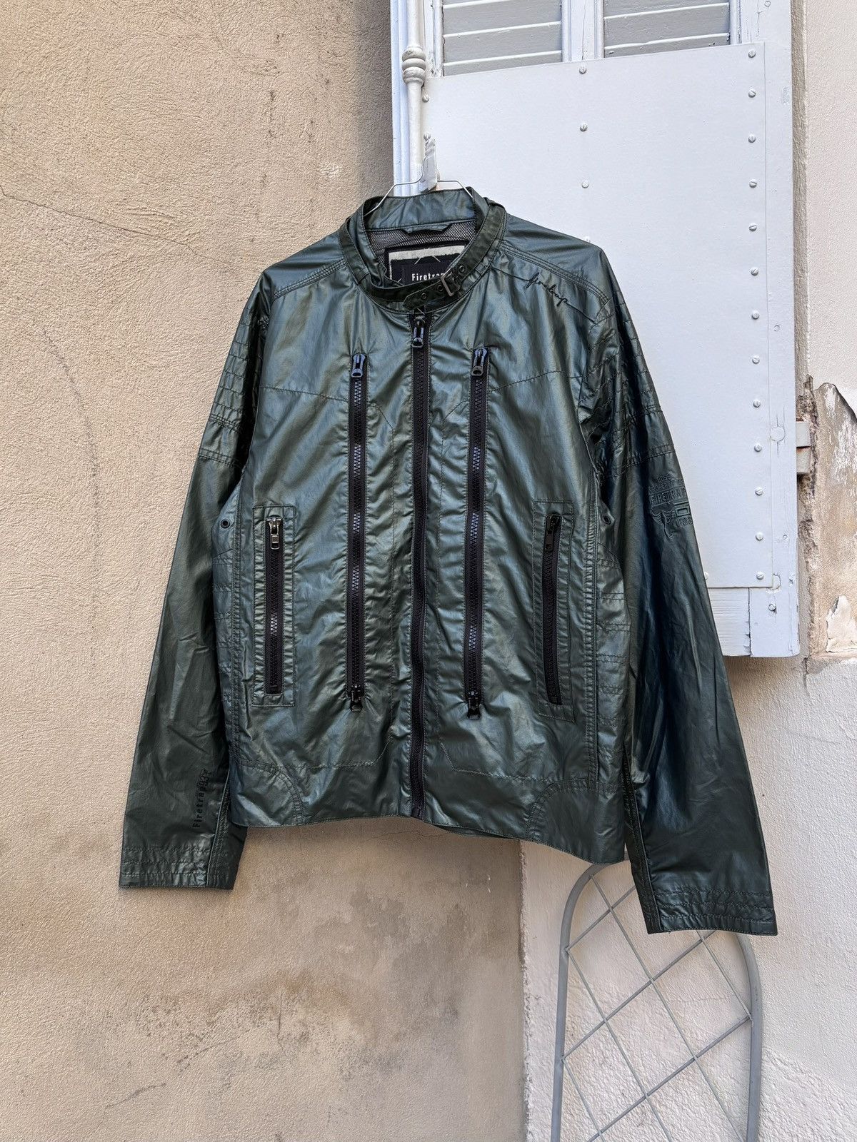 Firetrap 2000s Firetrap Archive Cyber Utility Moto Zip Bomber Jacket Size US L / EU 52-54 / 3 - 1 Thumbnail